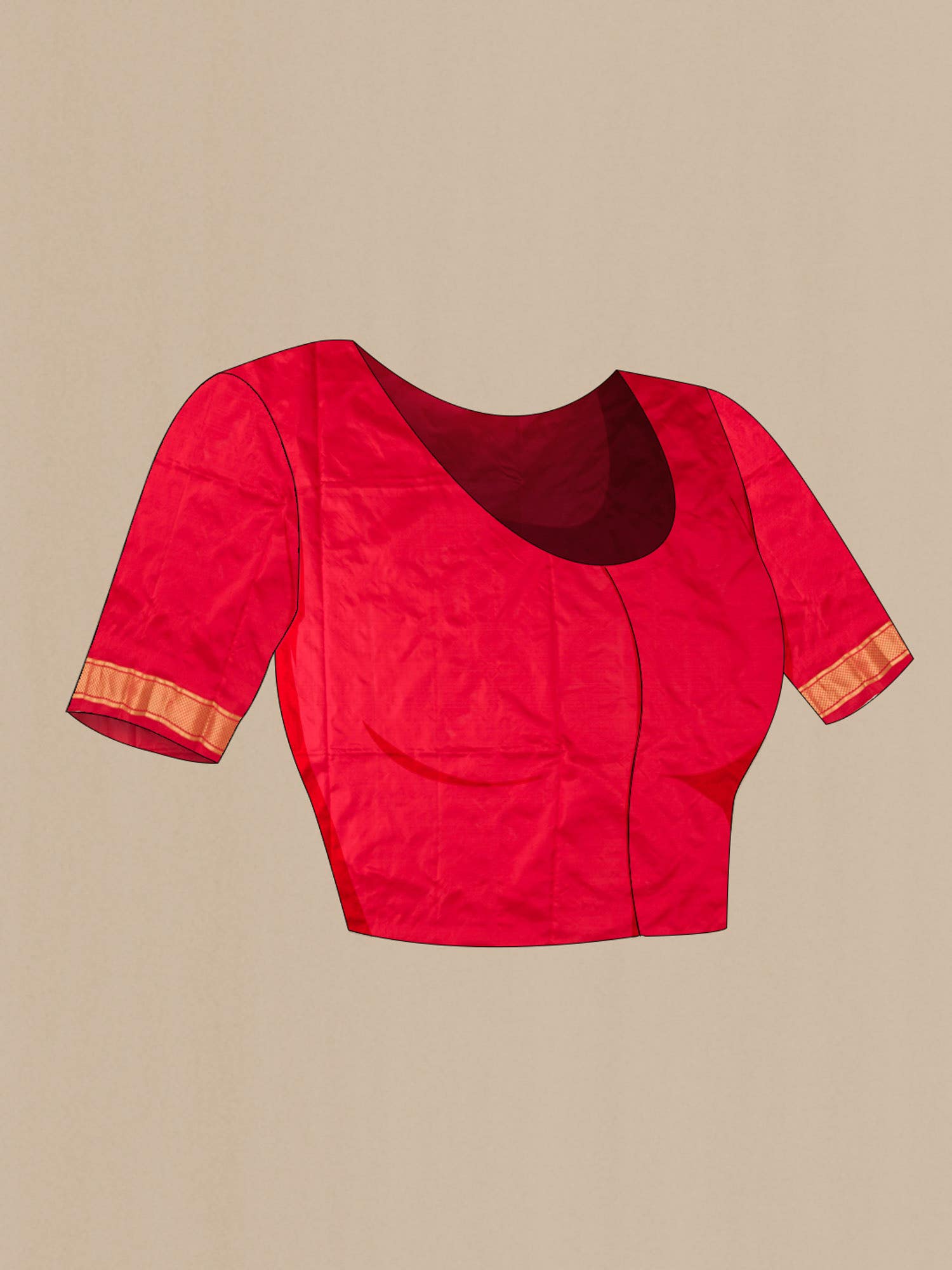 Red Paithani Silk Saree