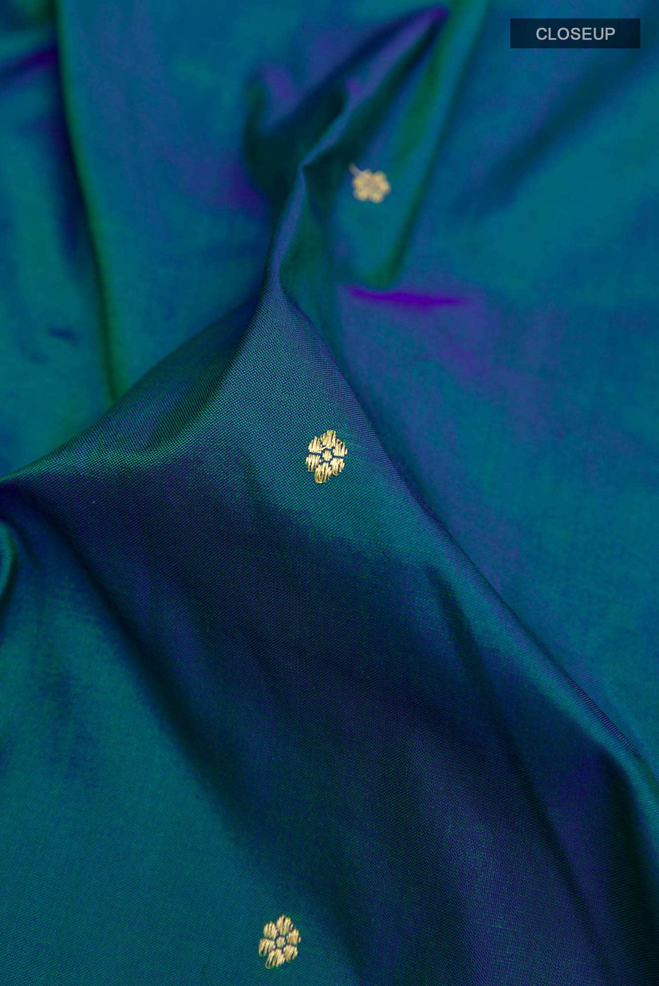 Peacock Blue Paithani Silk Saree