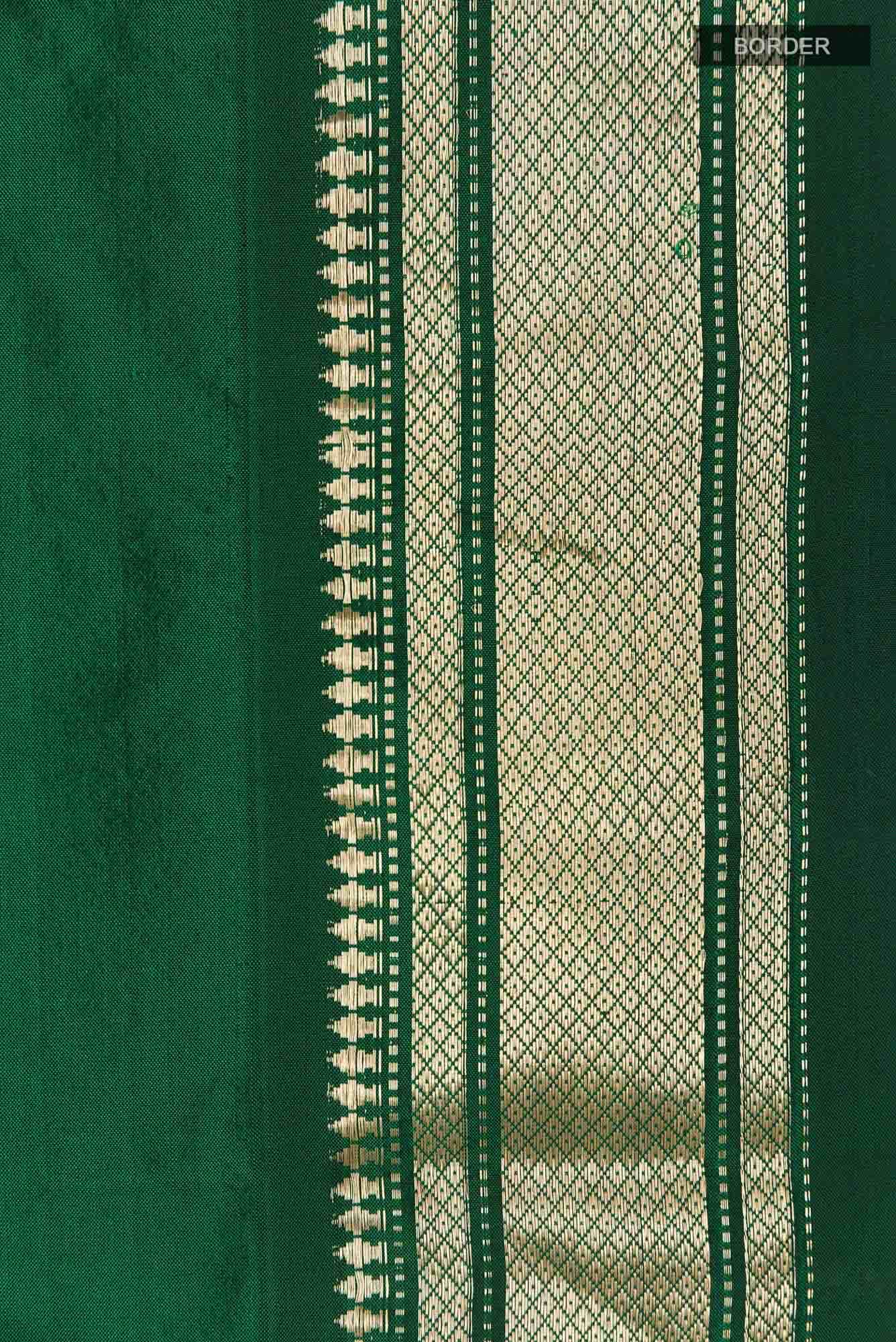 Green Paithani Silk Saree
