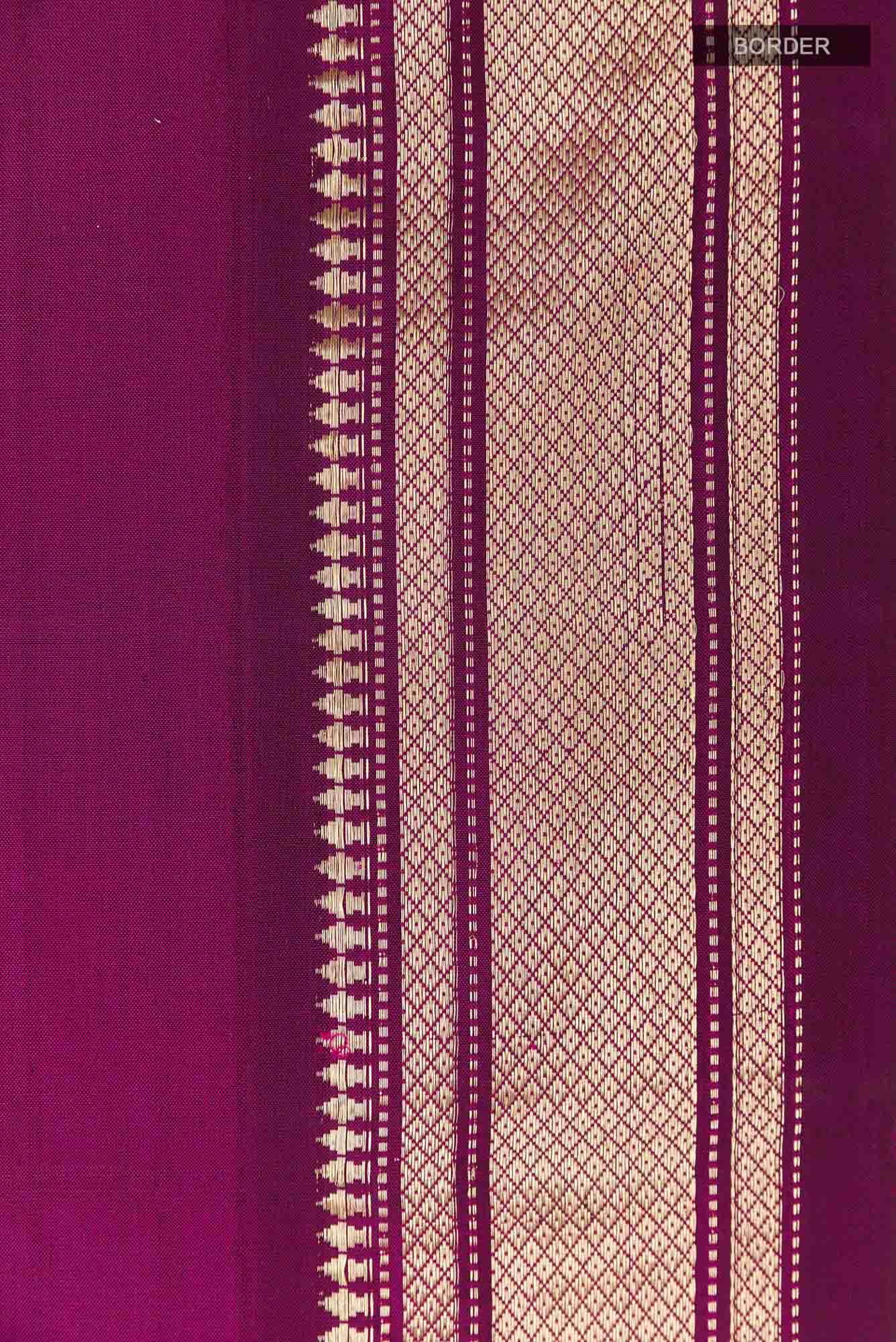Purple Paithani Silk Saree