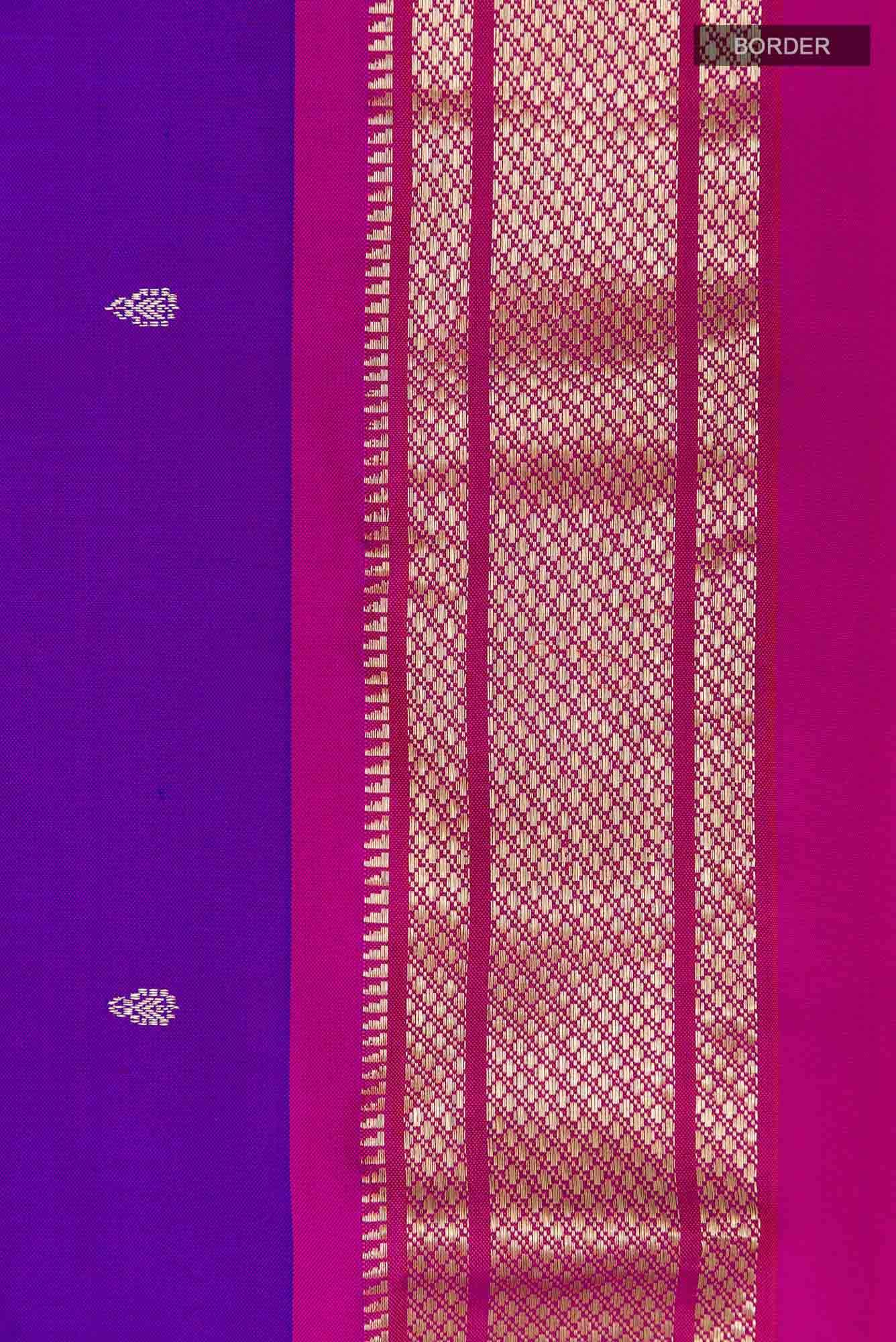 Purple Paithani Silk Saree