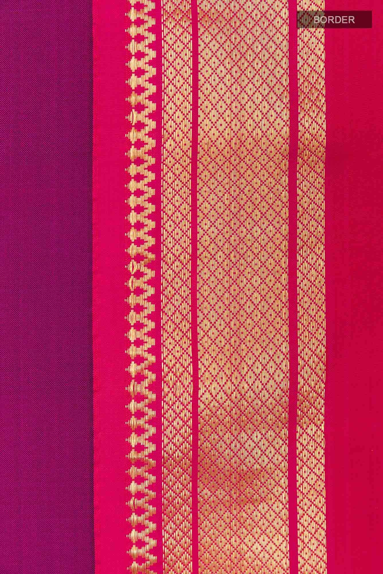 Purple Paithani Silk Saree