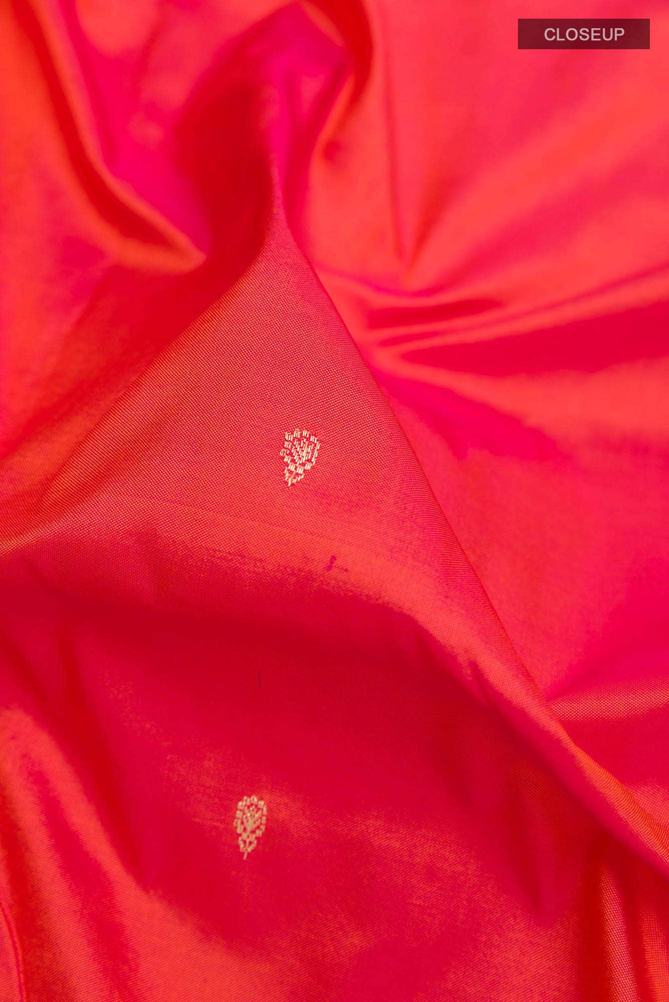 Orange Dual Tone Paithani Silk Saree