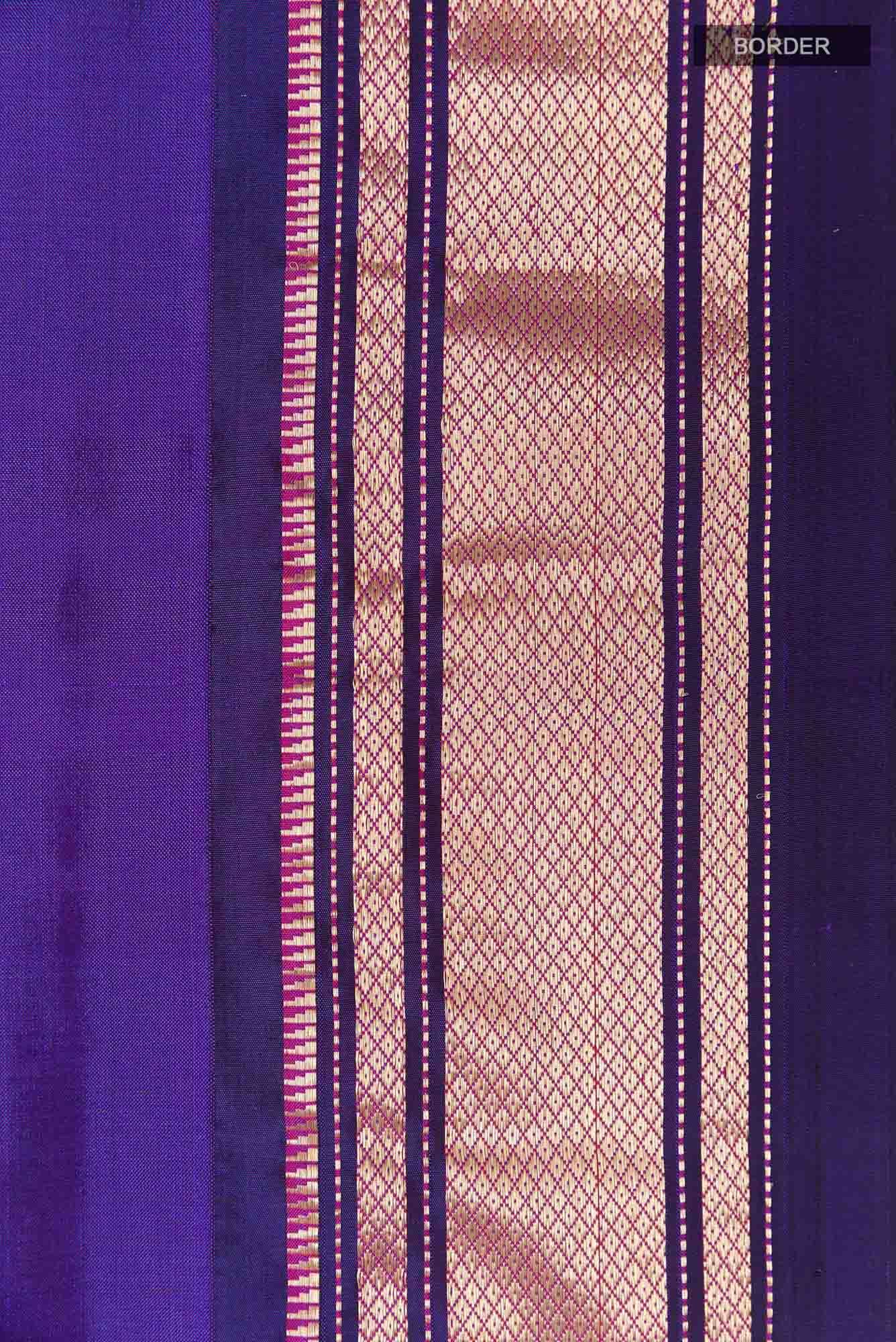 Purple Paithani Silk Saree