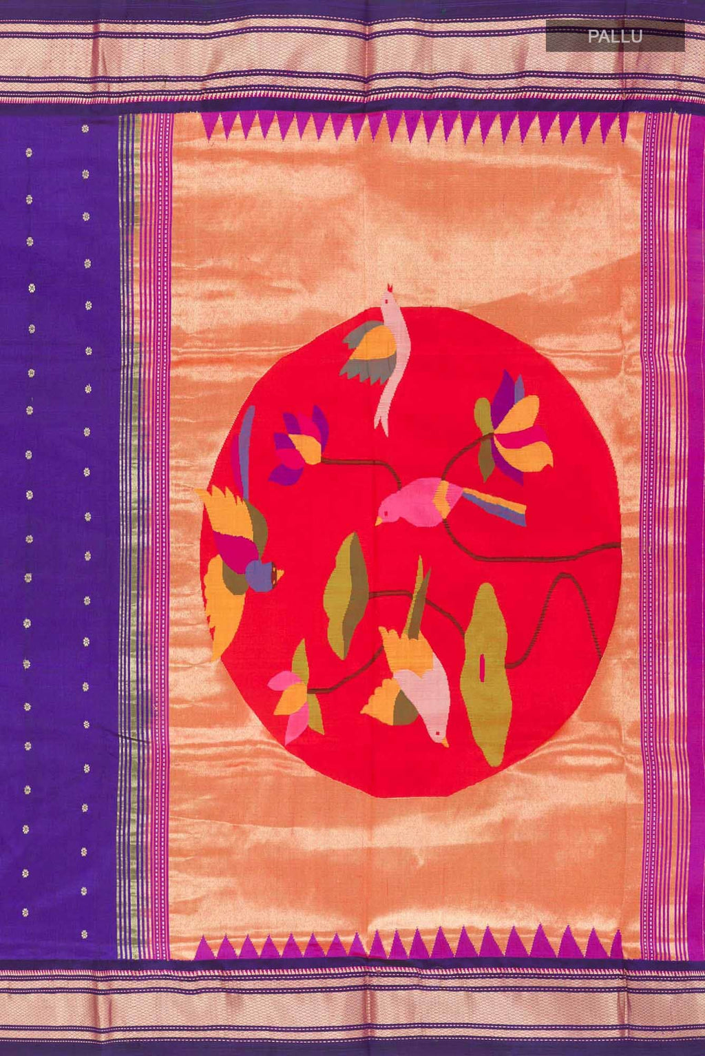 Purple Paithani Silk Saree