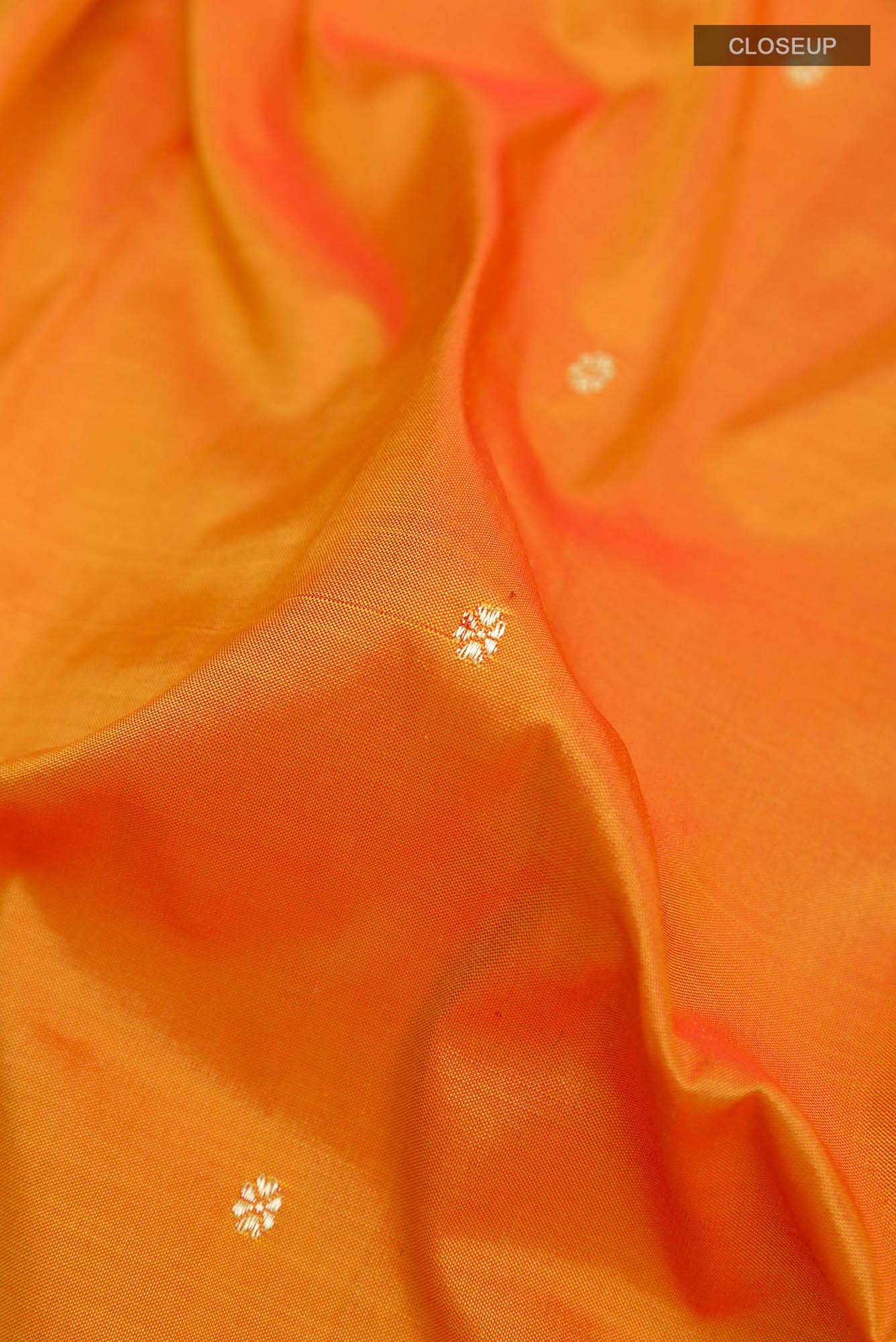Orange Paithani Silk Saree