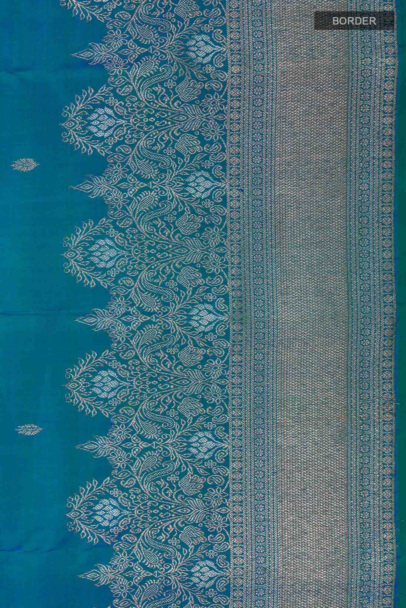 Blue Kanchipuram Silk Saree