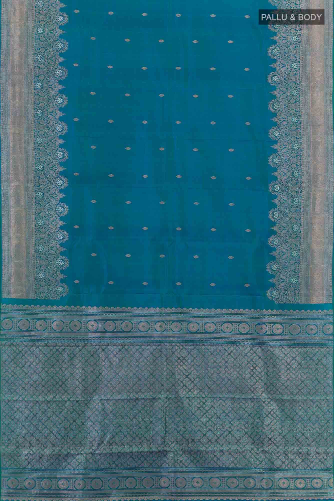 Blue Kanchipuram Silk Saree