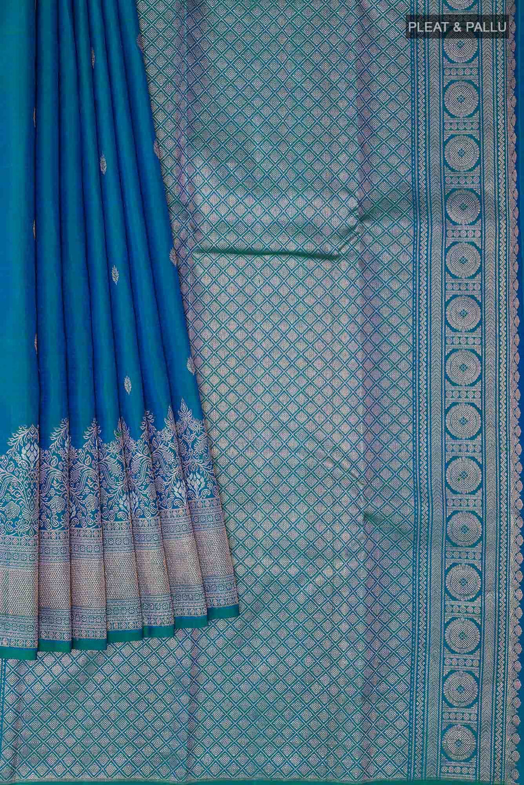 Blue Kanchipuram Silk Saree