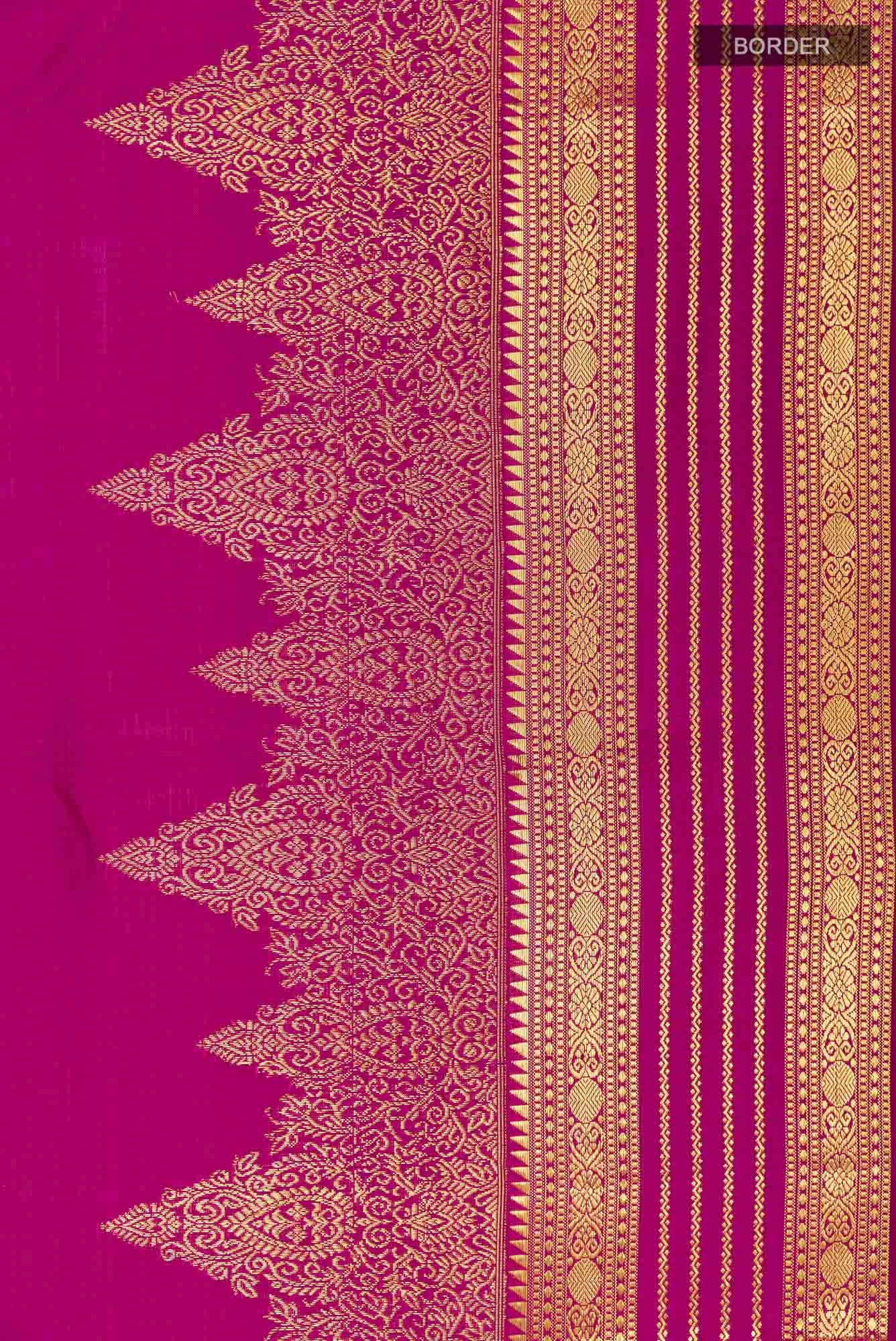 Purple Kanchipuram Silk Saree
