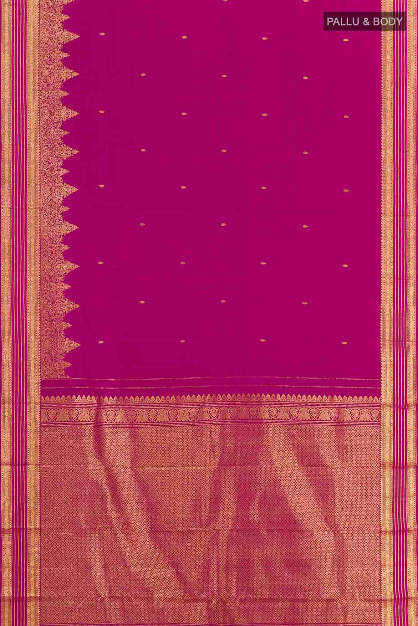 Purple Kanchipuram Silk Saree