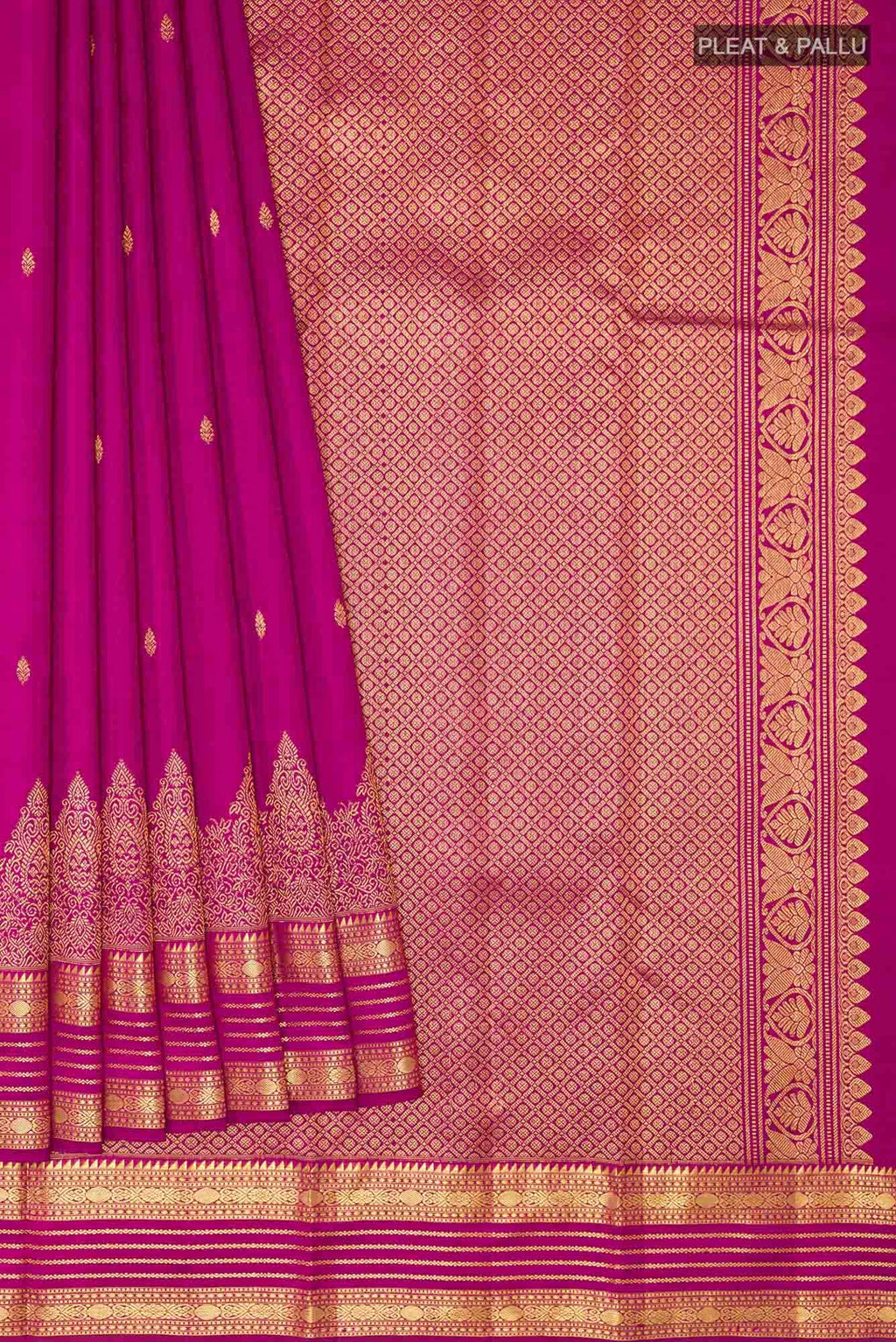 Purple Kanchipuram Silk Saree