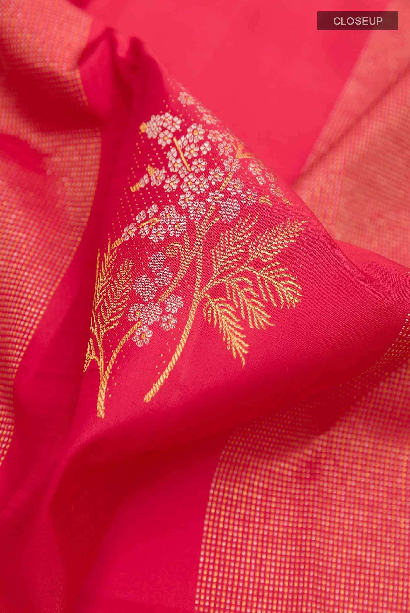 Pink Kanchipuram Silk Saree
