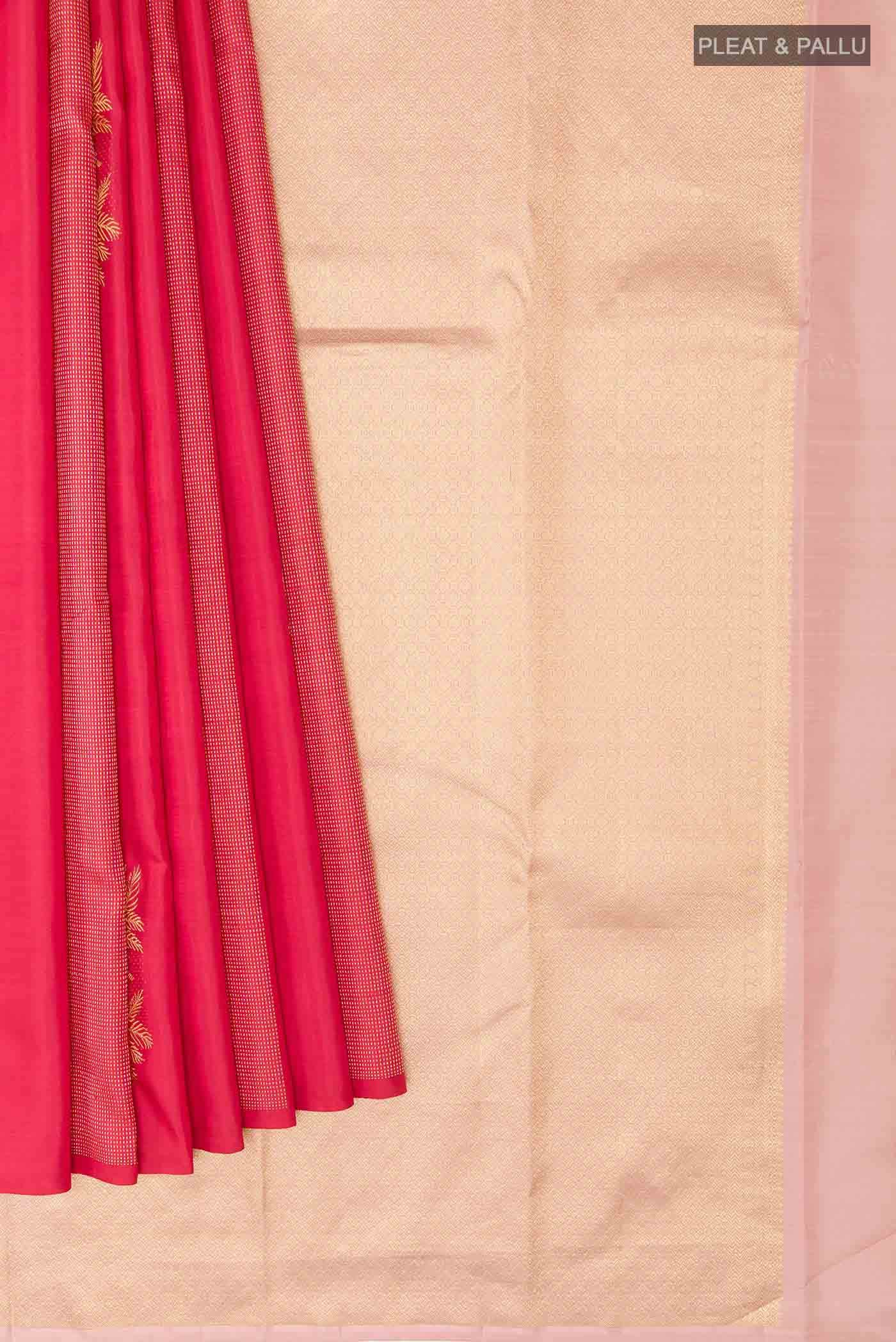 Pink Kanchipuram Silk Saree