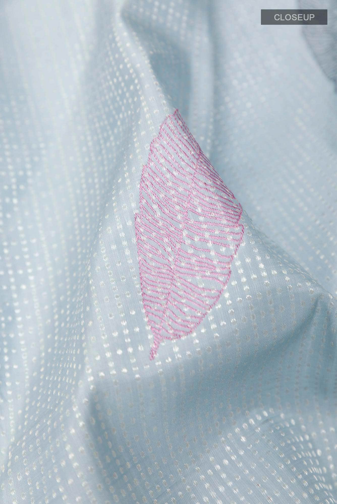 Grey Kanchipuram Silk Saree