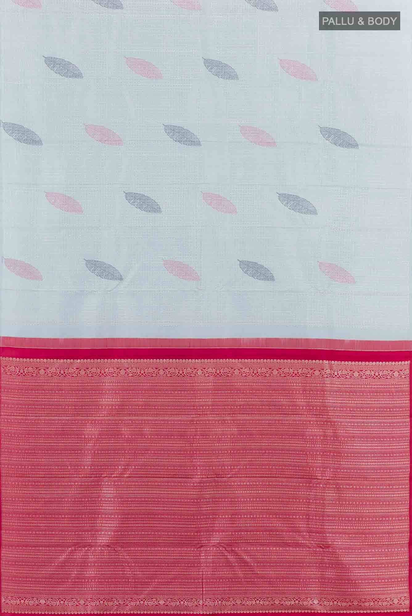Grey Kanchipuram Silk Saree