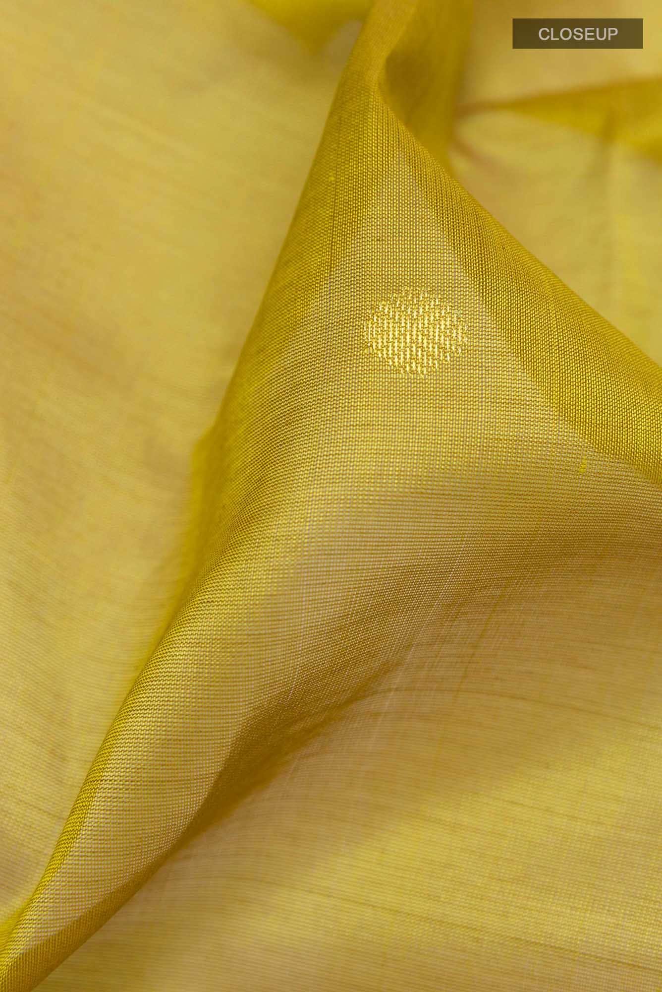 Mehandi Green Blended Poly Cotton Saree