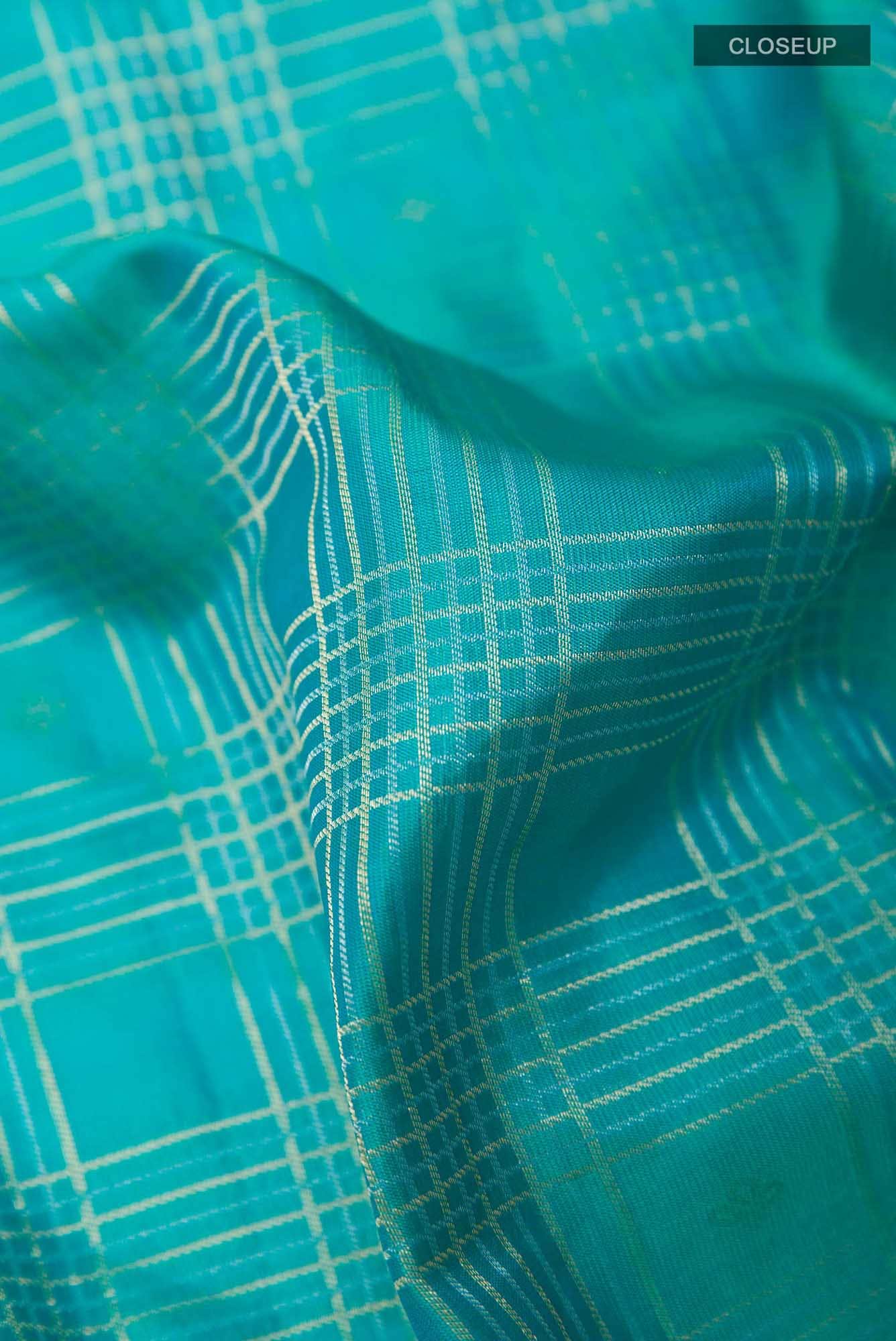 Blue Kanchipuram Silk Saree