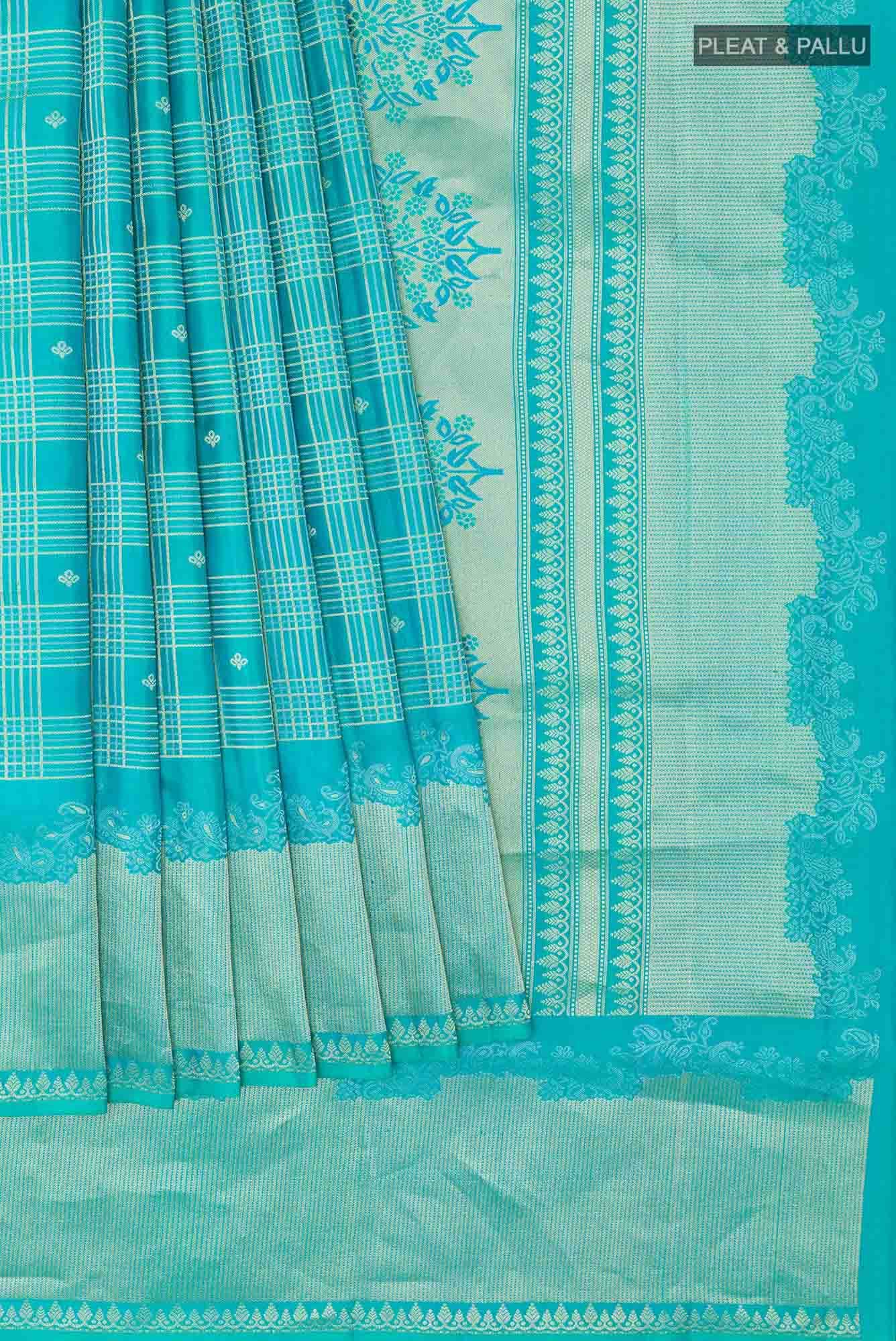 Blue Kanchipuram Silk Saree