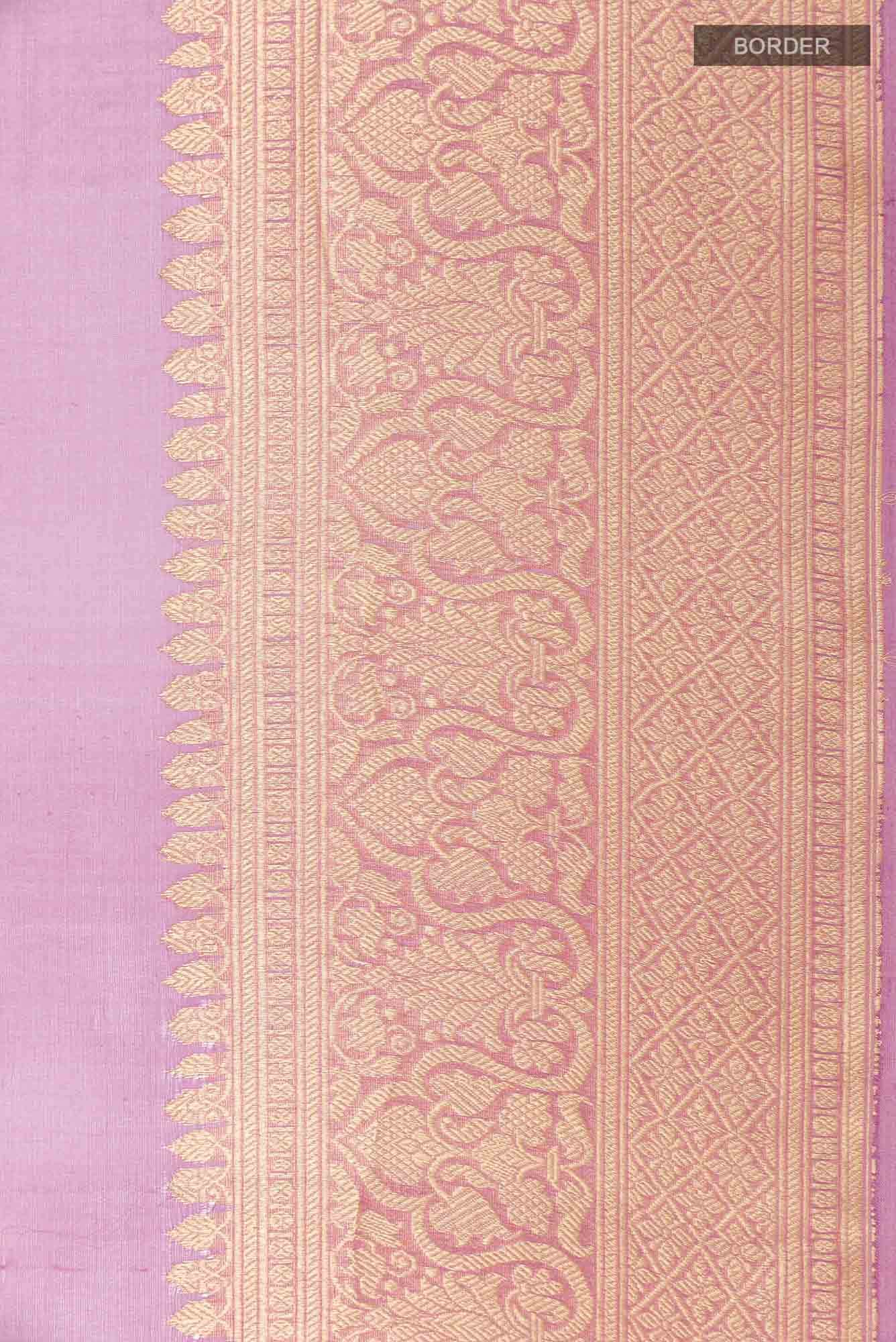 Lavender Dual Tone Organza Silk Saree