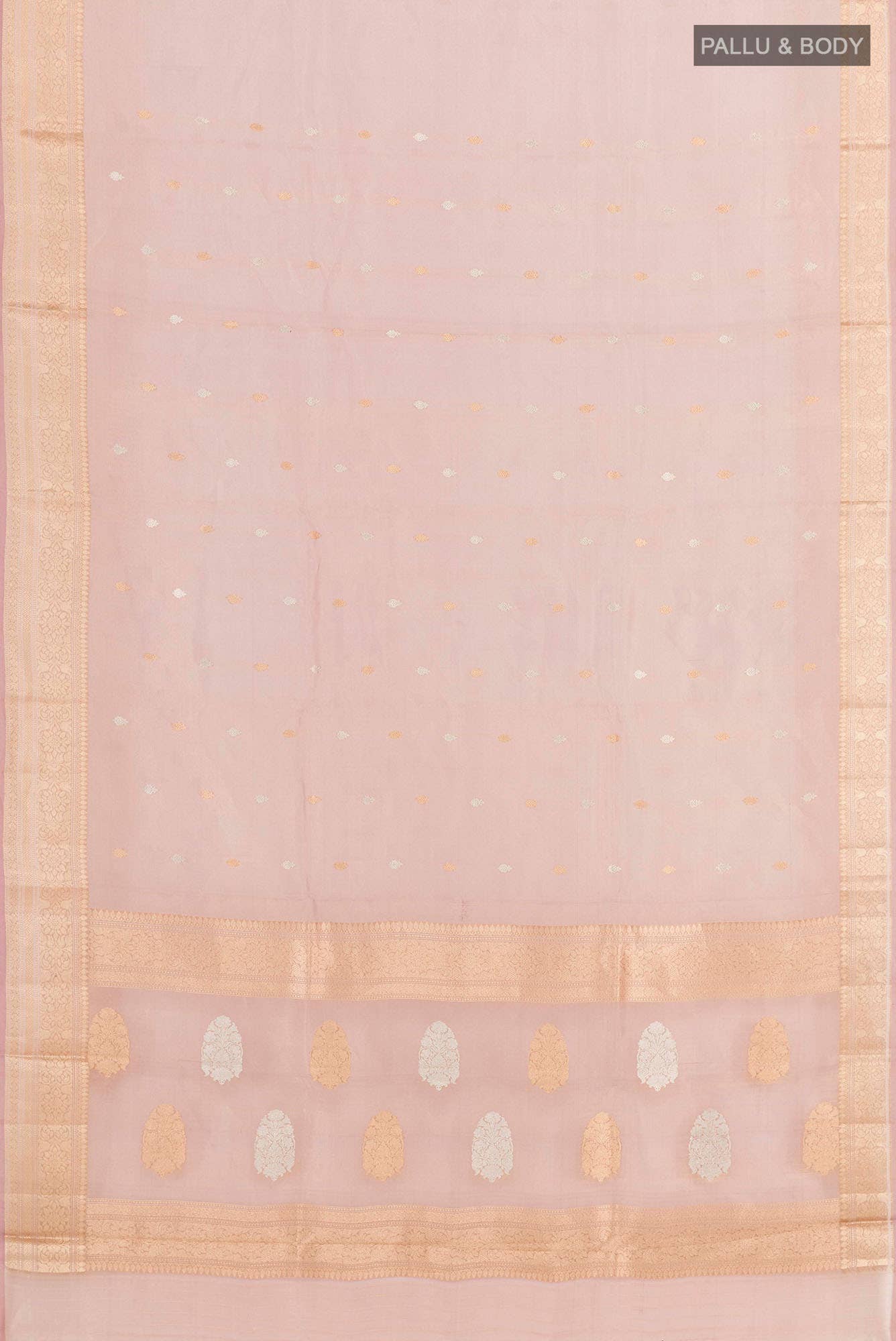 Lilac Dual Tone Banarasi Tissue Silk Saree