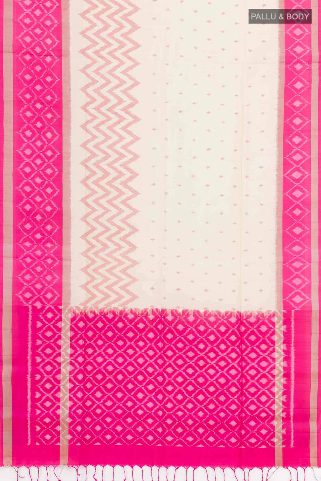 Off White Soft Silk Saree