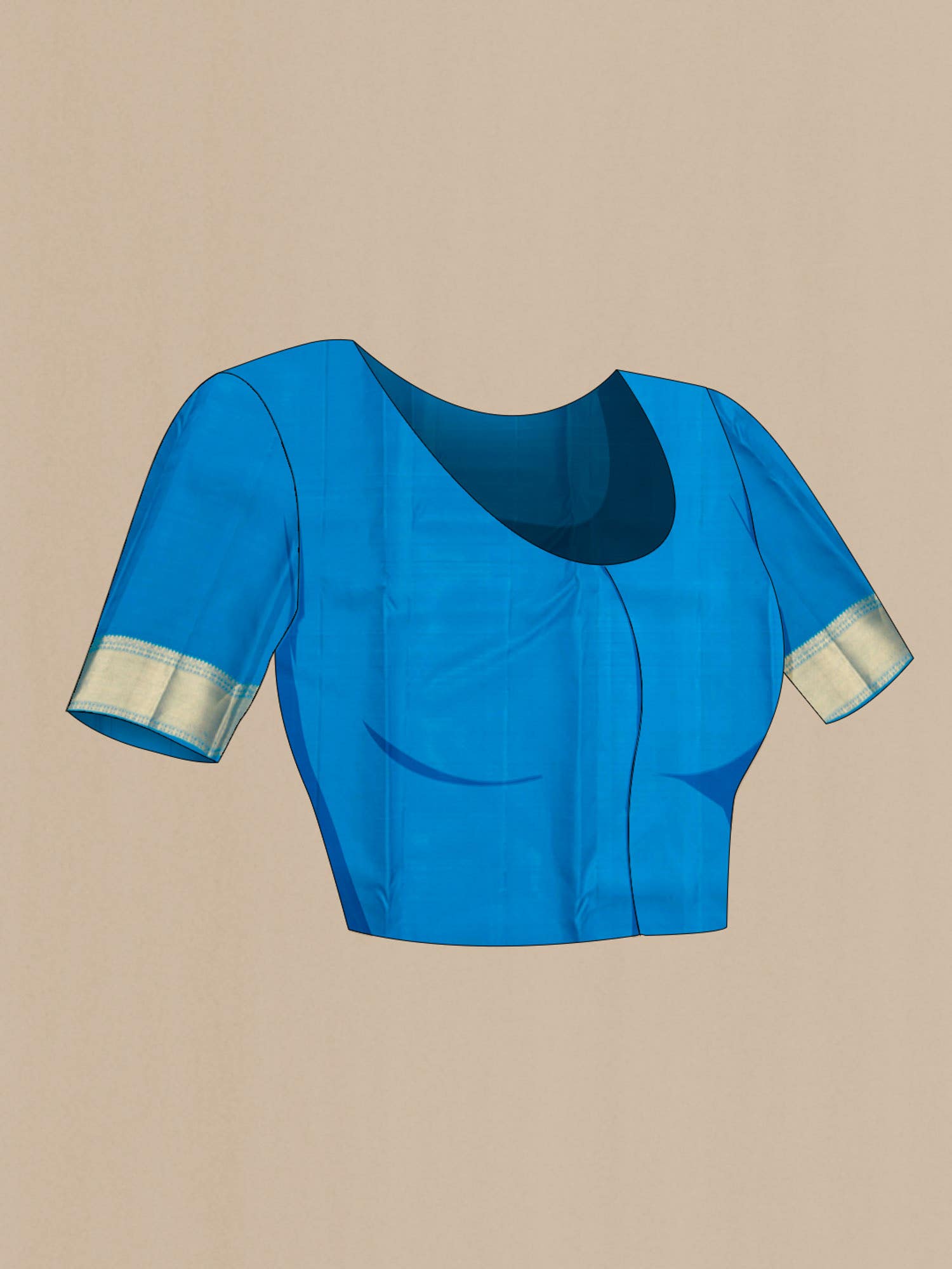 Blue Kanchipuram Silk Saree