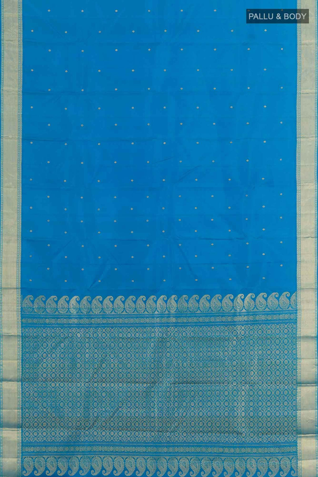 Blue Kanchipuram Silk Saree