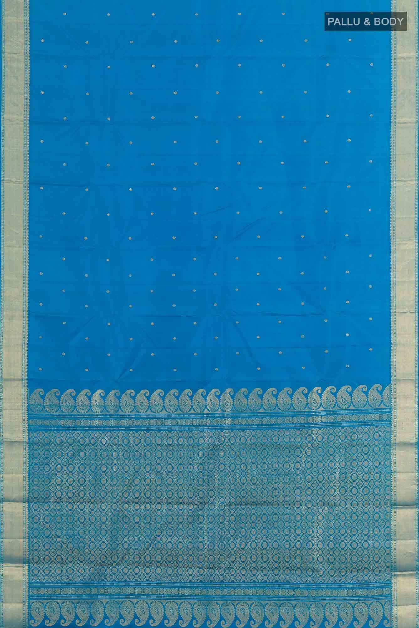 Blue Kanchipuram Silk Saree
