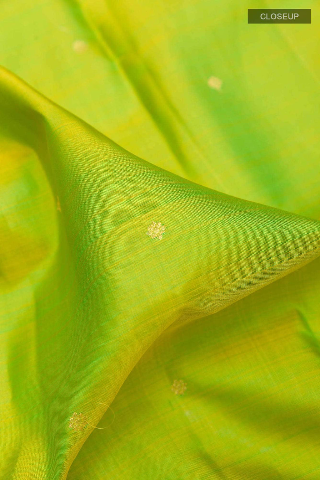 Parrot Green Kanchipuram Silk Saree