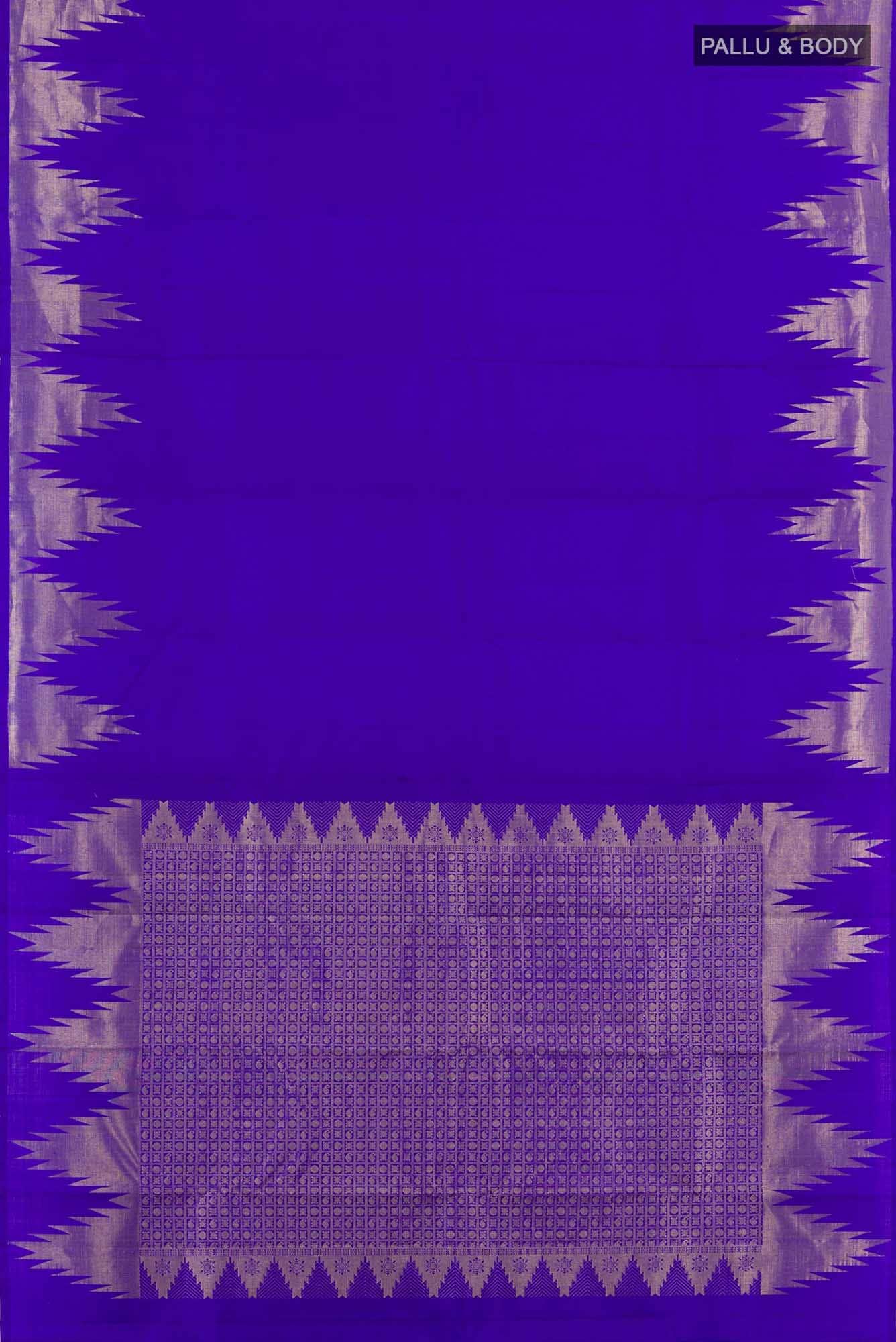 Blue Kanchipuram Silk Saree
