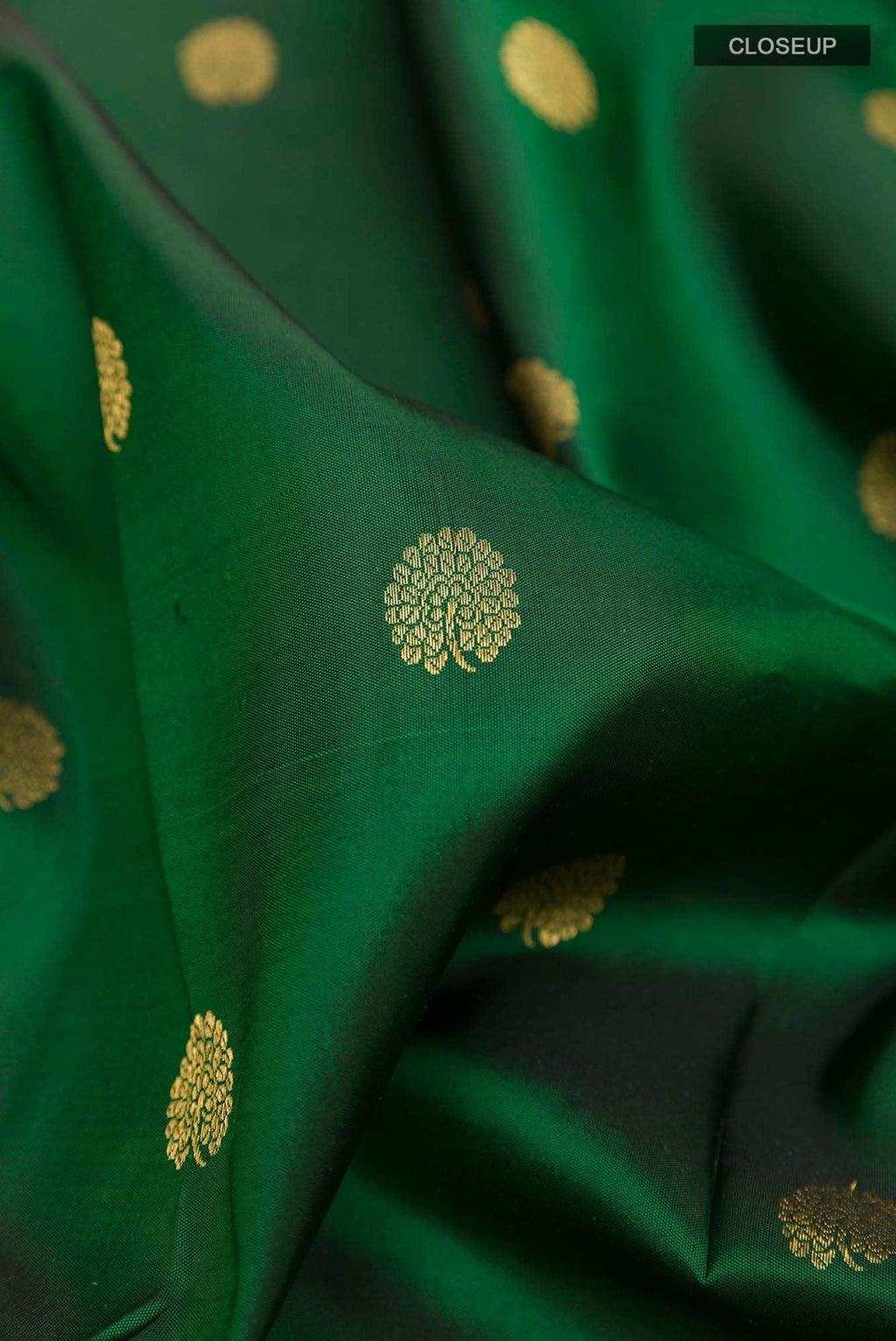 Green Dual Tone Kanchipuram Silk Saree