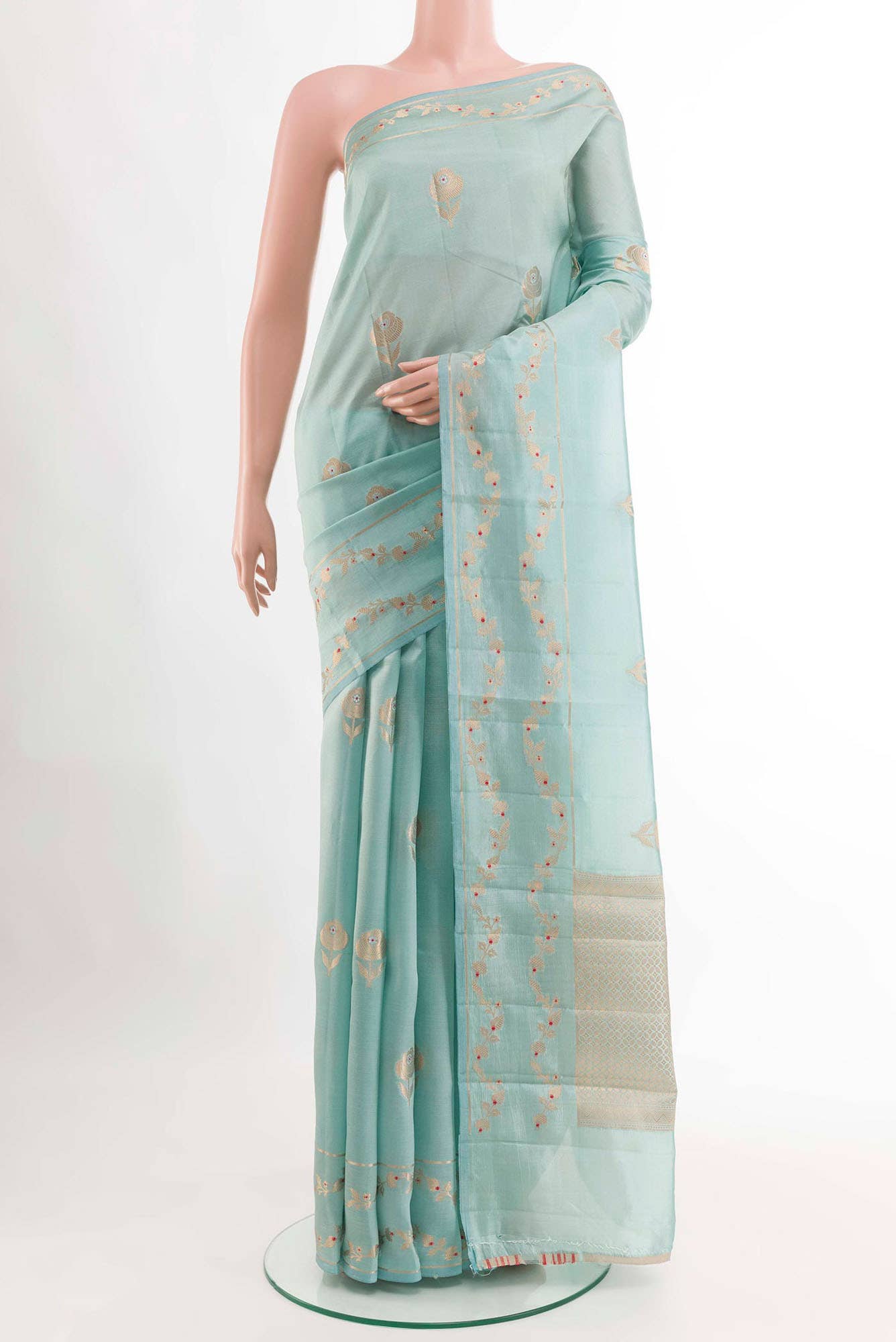 Blue Banarasi Saree
