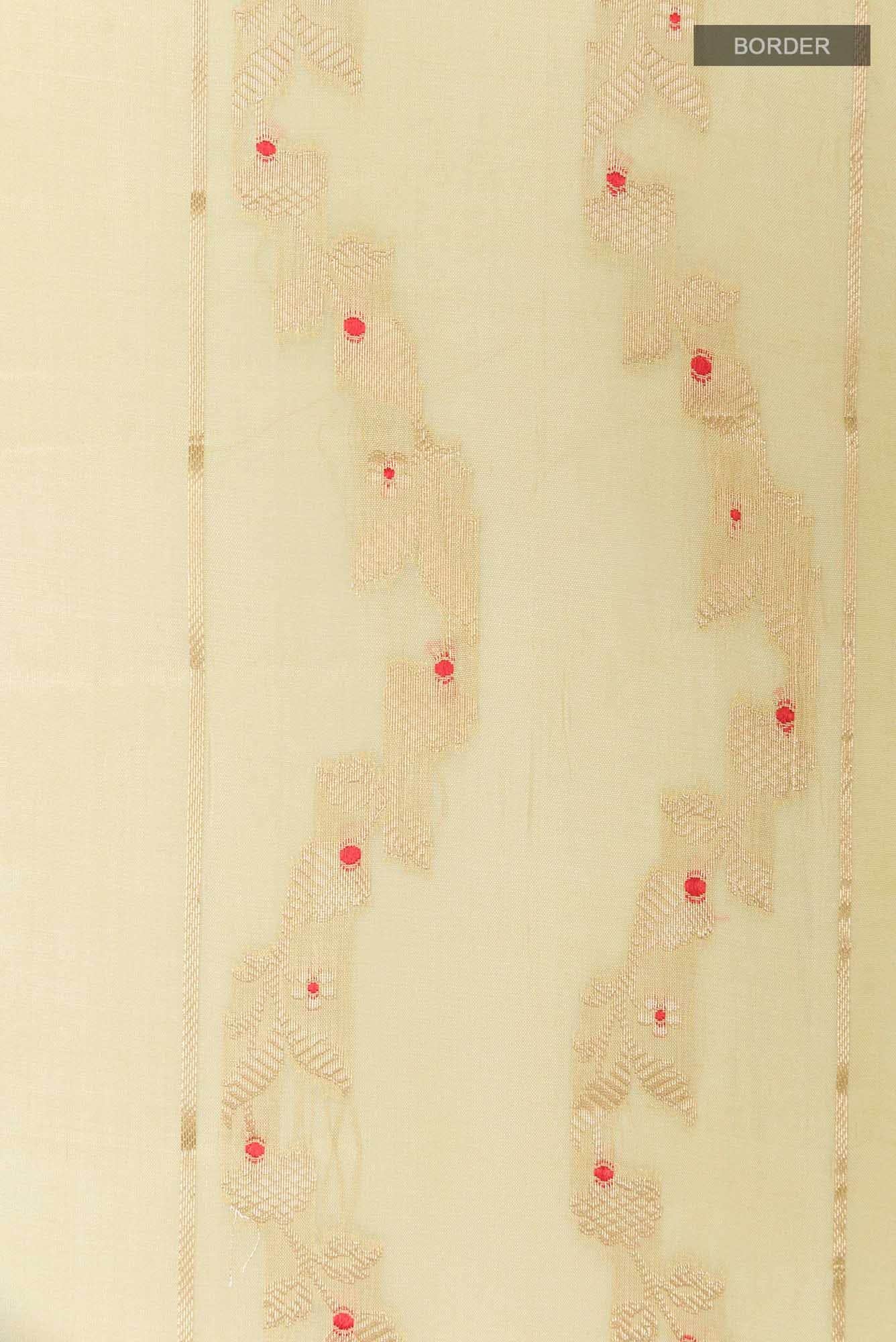 Beige Banarasi Saree