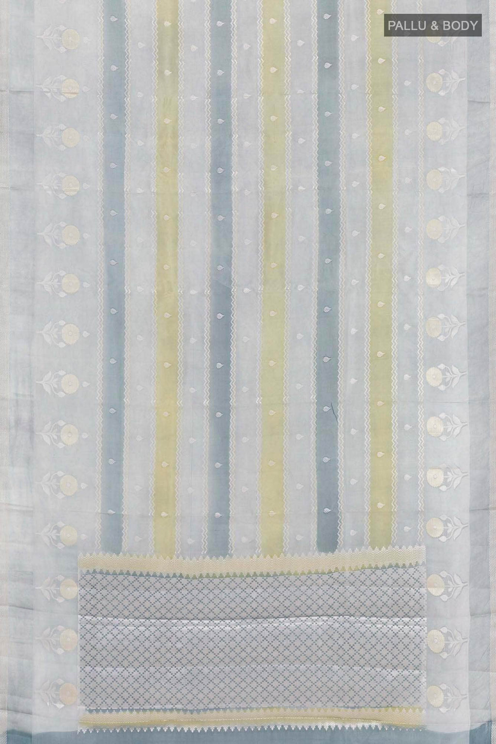 Grey Banarasi Saree
