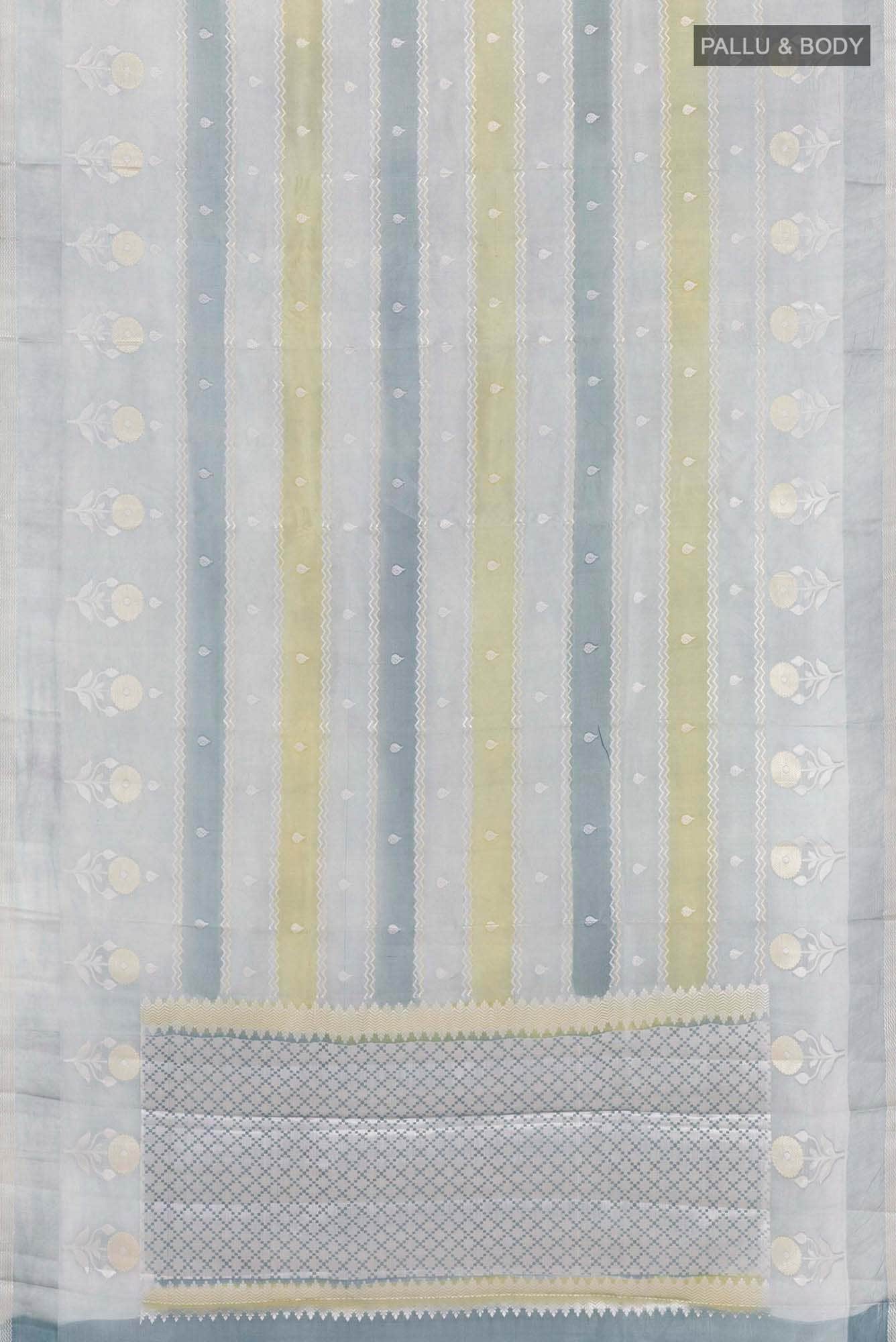 Grey Banarasi Saree