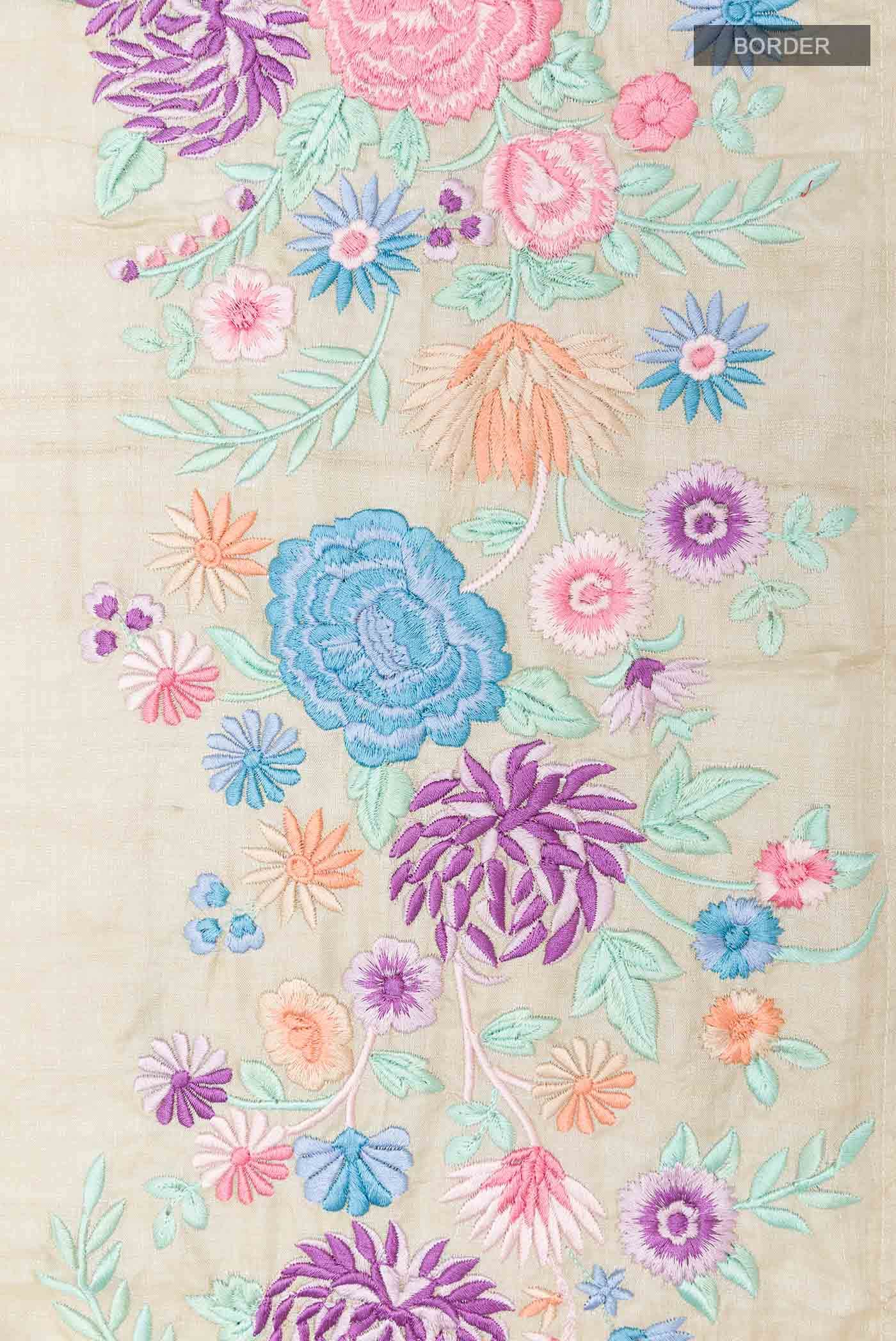 Cream Tussar Saree