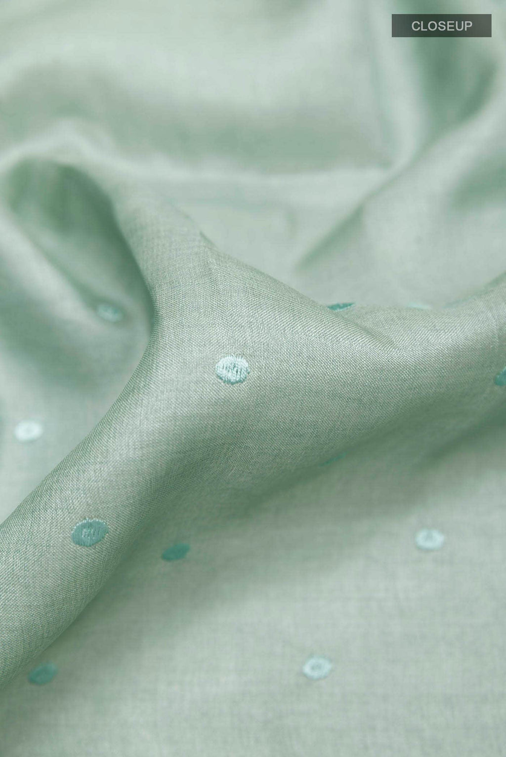 Mint Green Tussar Saree