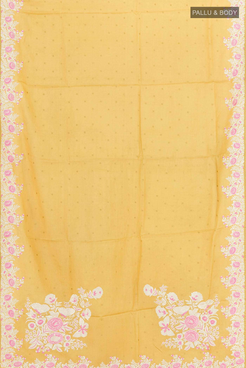 Mustard Tussar Saree