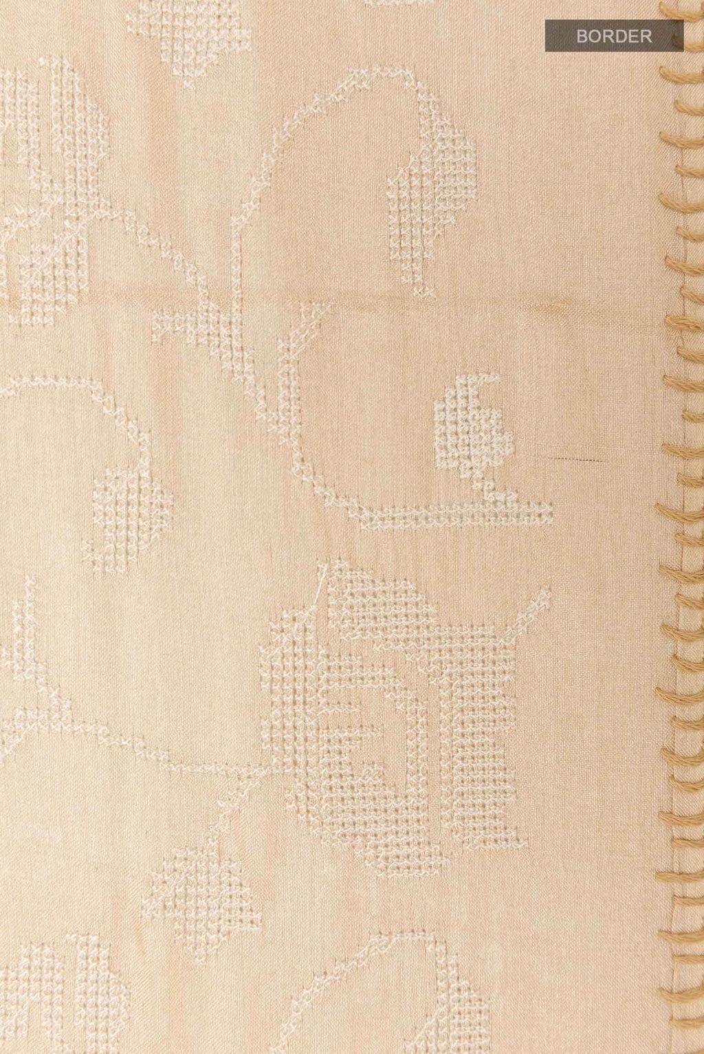 Cream Tussar Saree