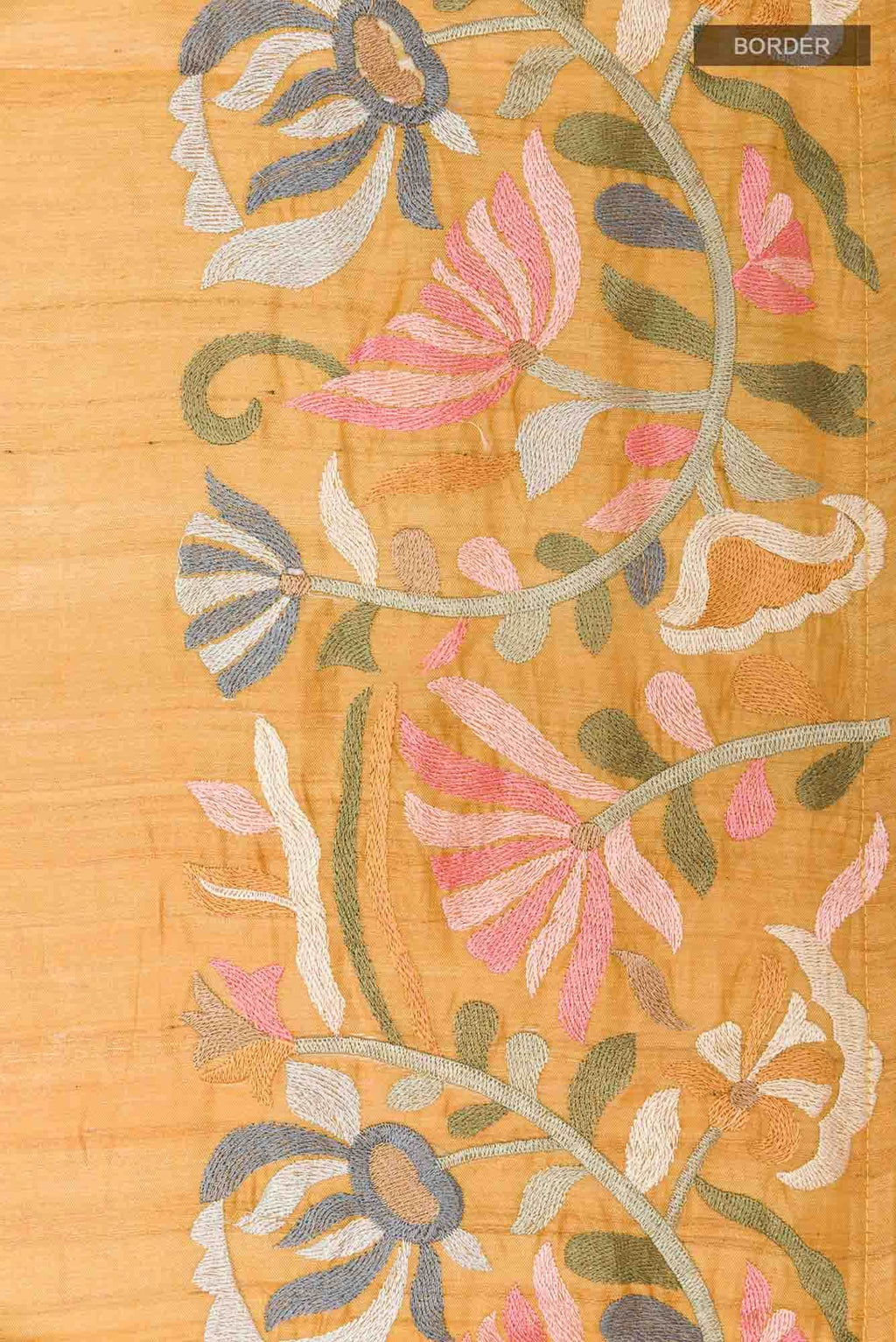 Yellow Tussar Saree