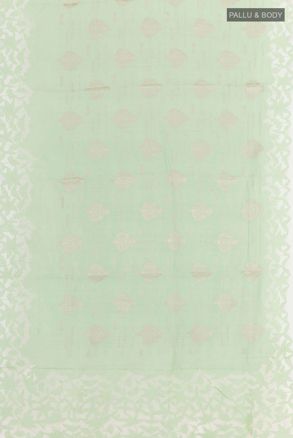 Mint Green Tussar Saree