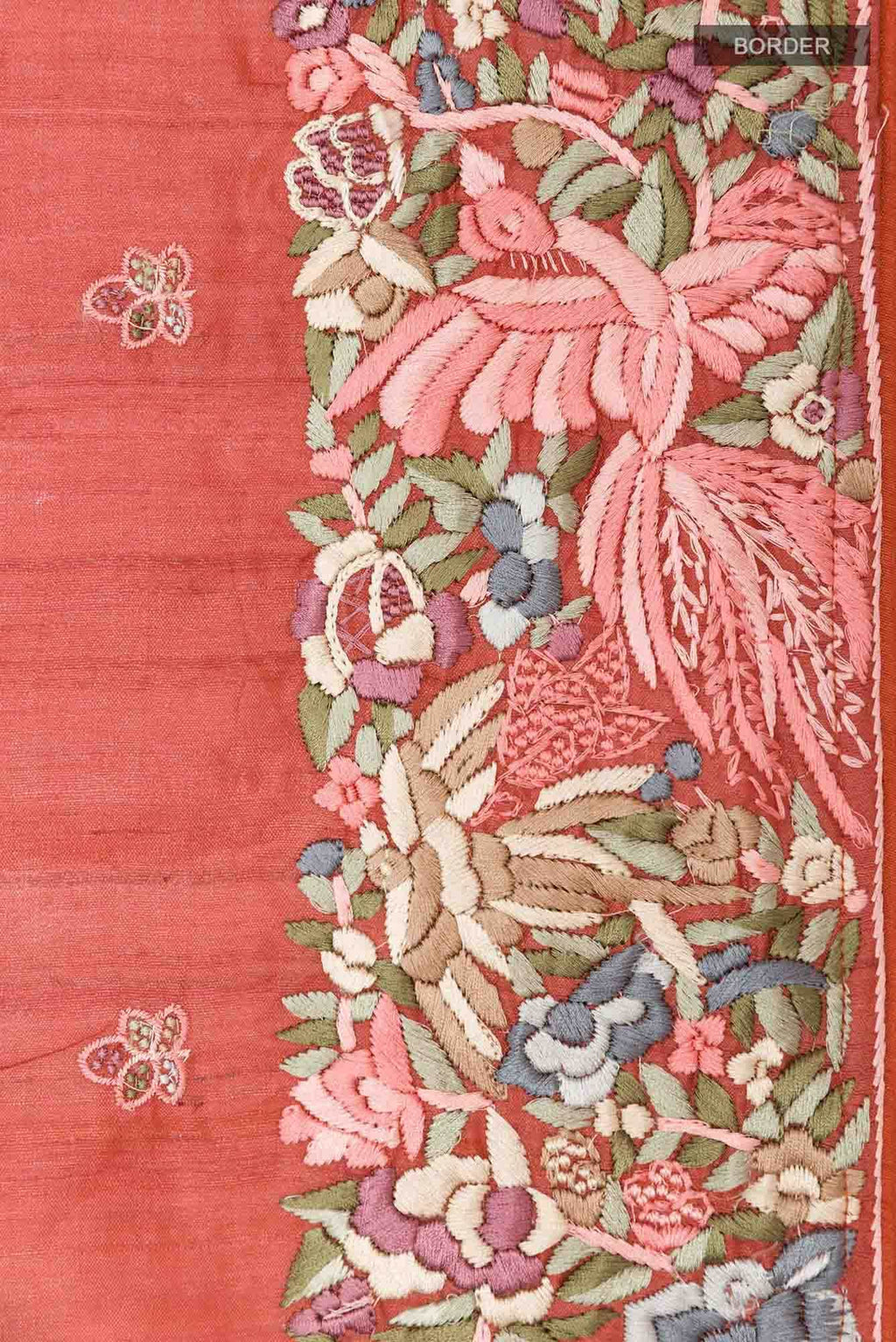 Red Tussar Saree
