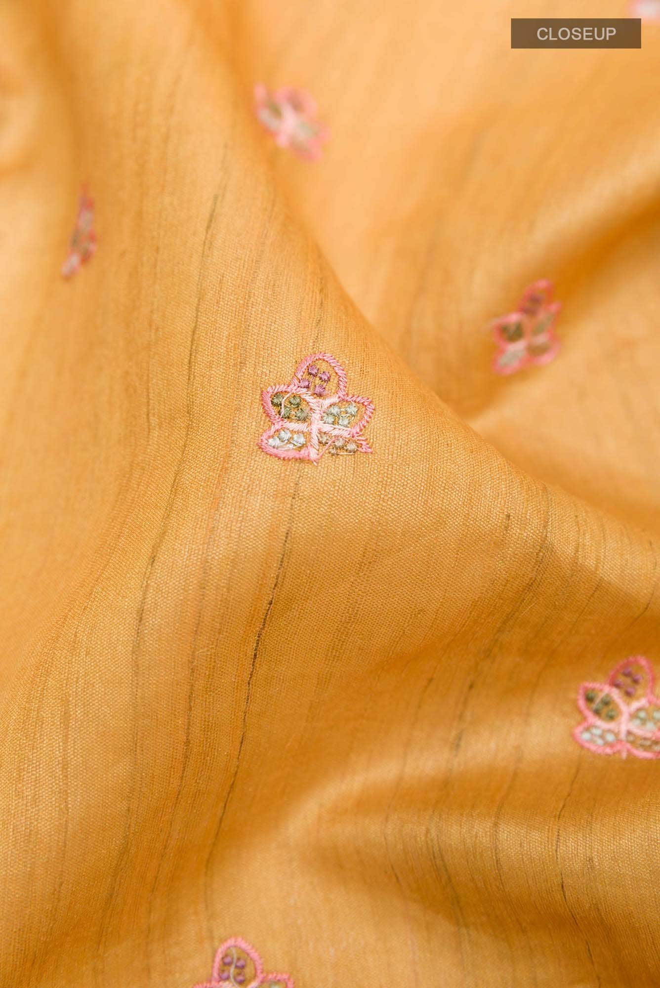 Mustard Tussar Saree
