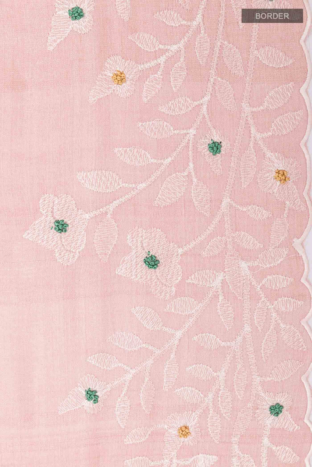 Rose pink Tussar Saree