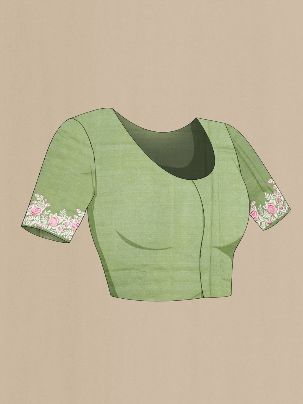 Green Tussar Saree