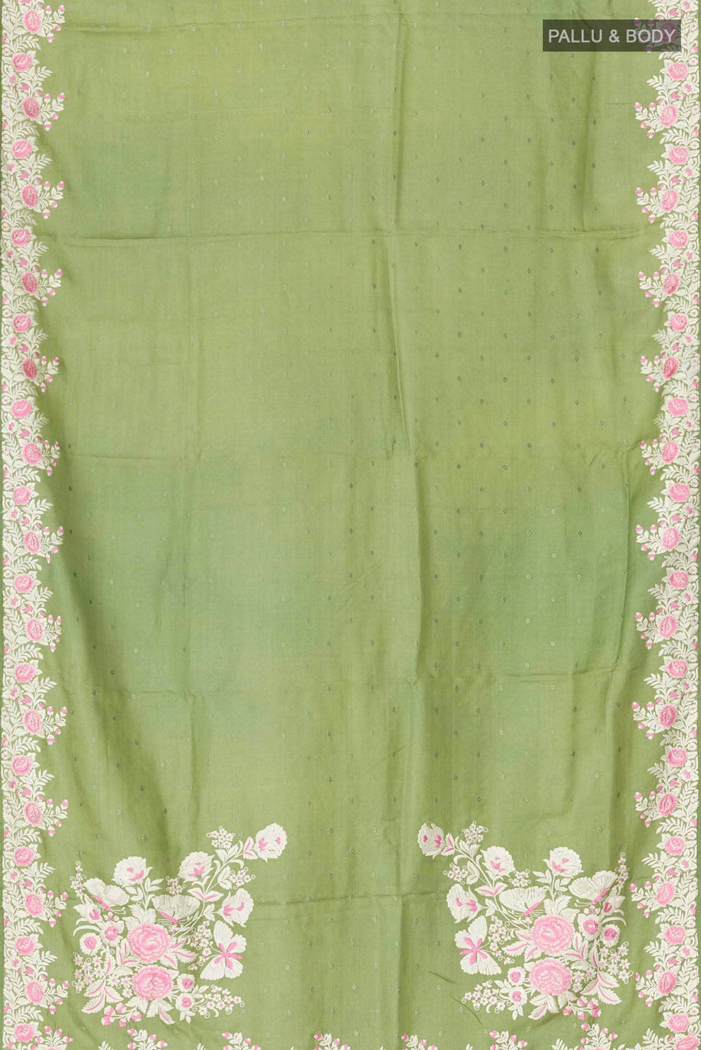 Green Tussar Saree