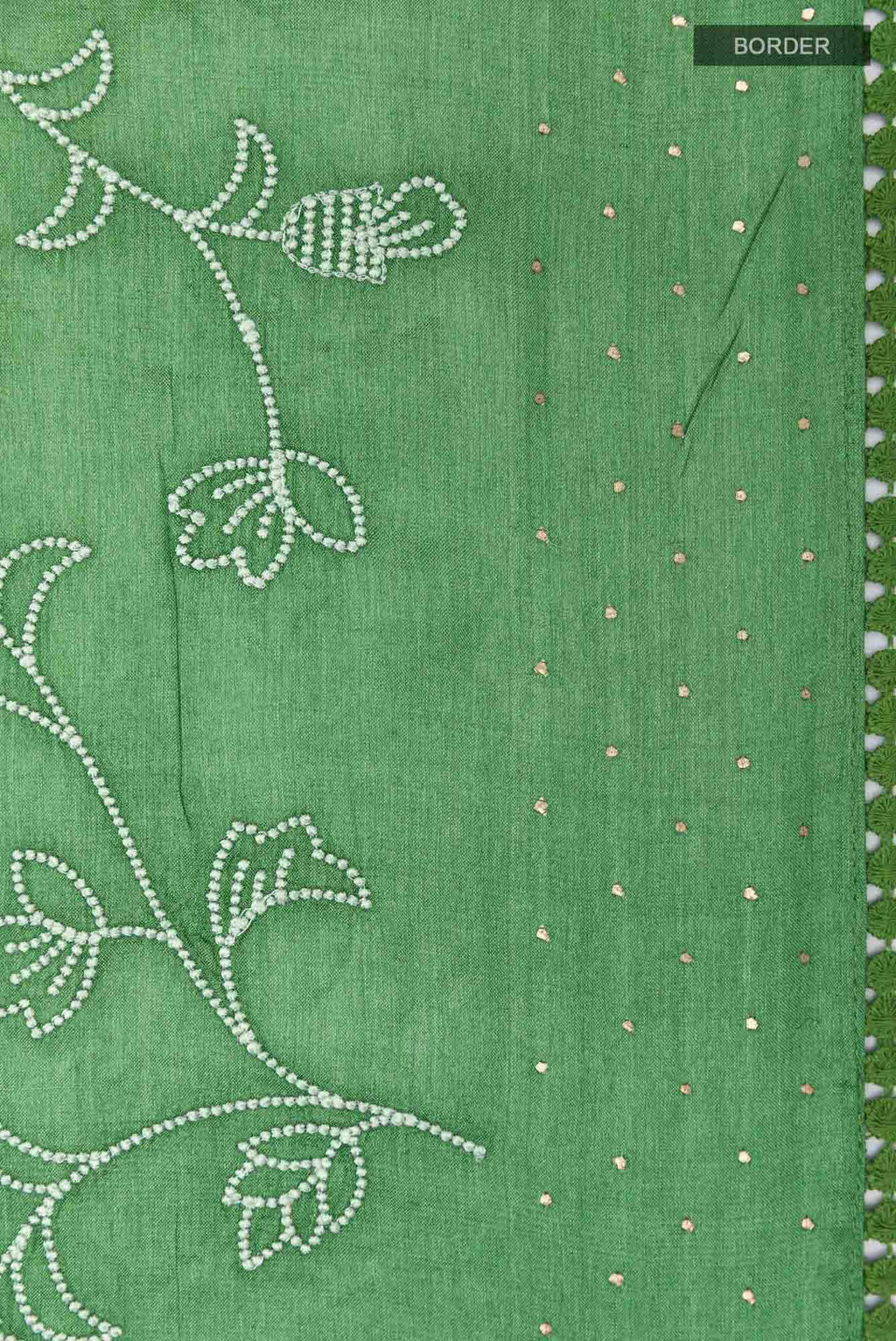 Green Tussar Saree