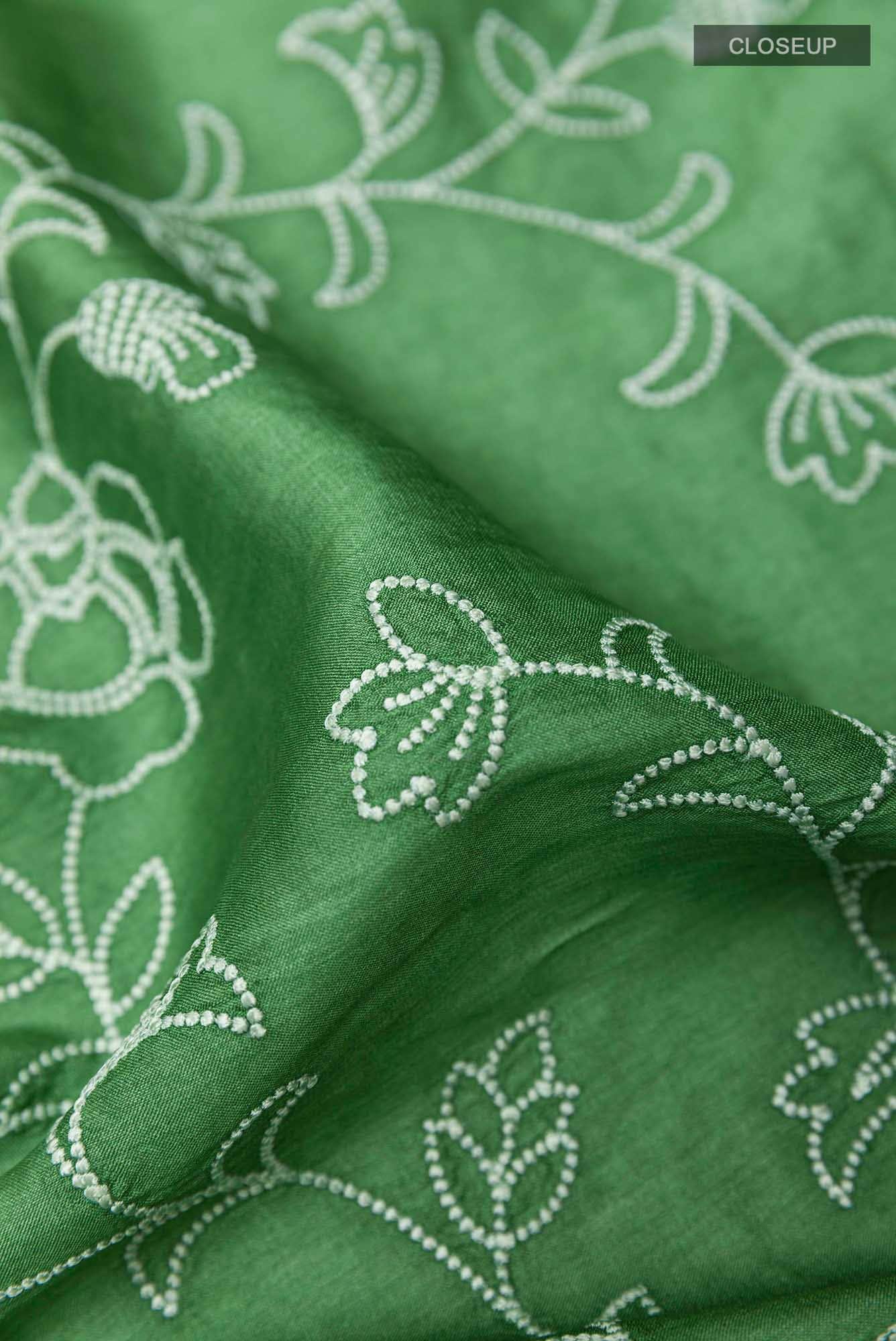 Green Tussar Saree