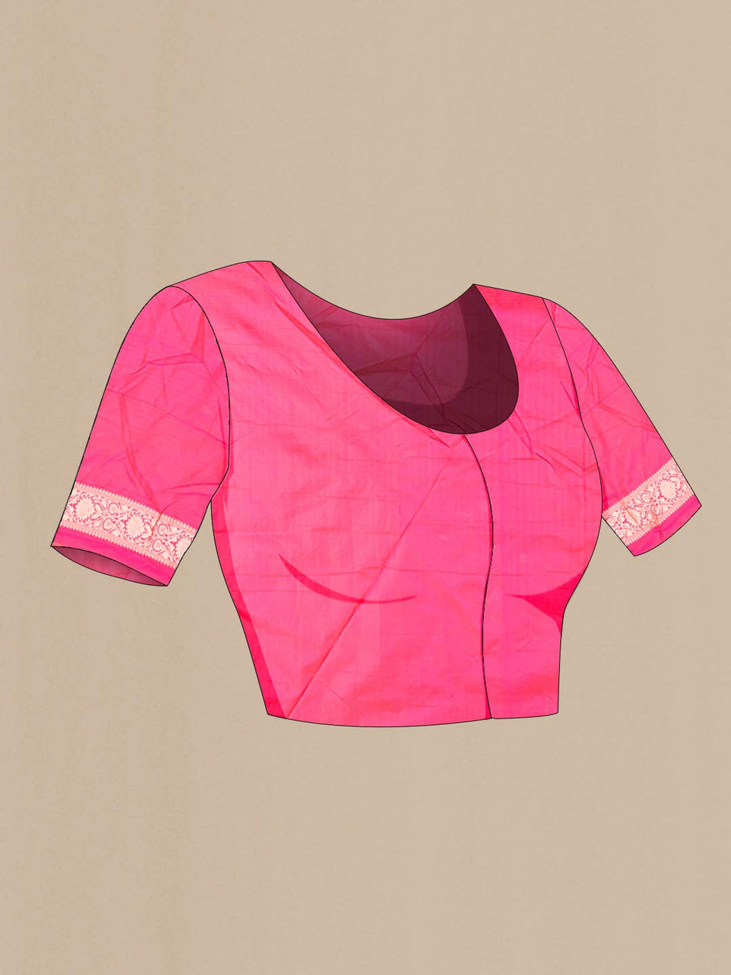 Pink Banarasi Silk Saree